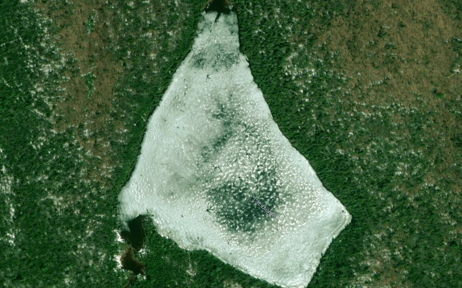 Satellite map of the Lac Dieme