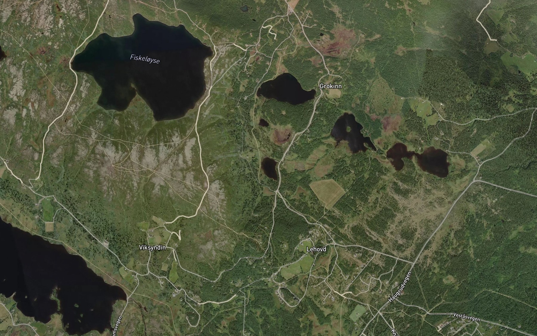 Satellite map of the Preststoltjernet