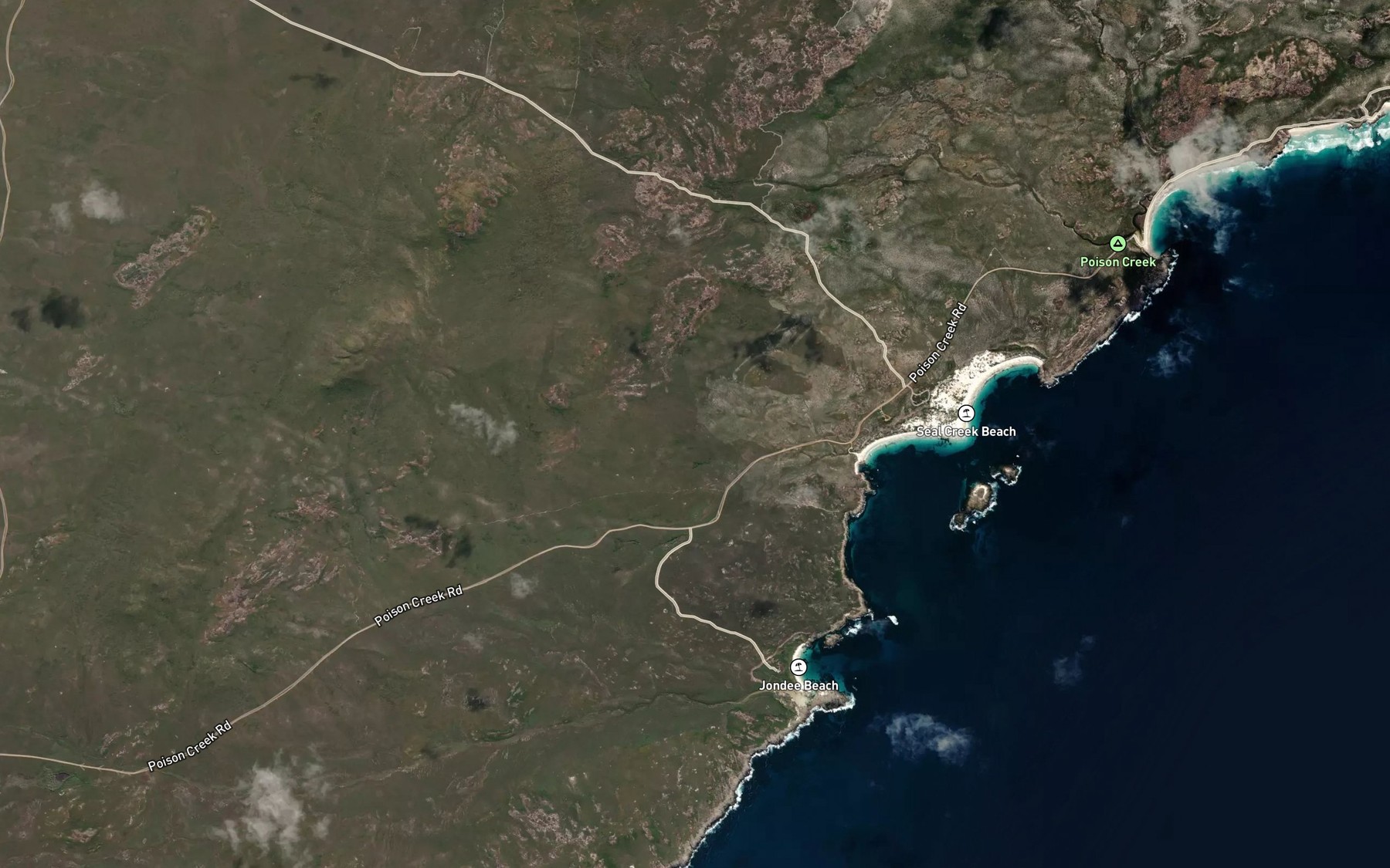 Satellite map of the Salt Creek