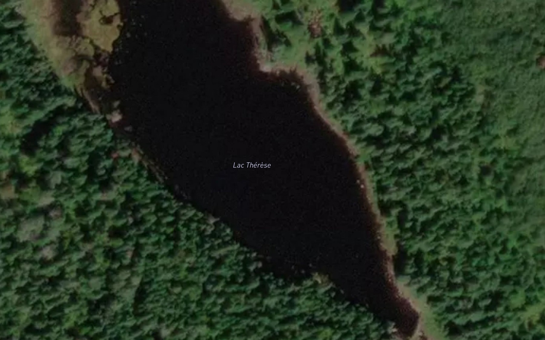 Satellite map of the Lac Therese
