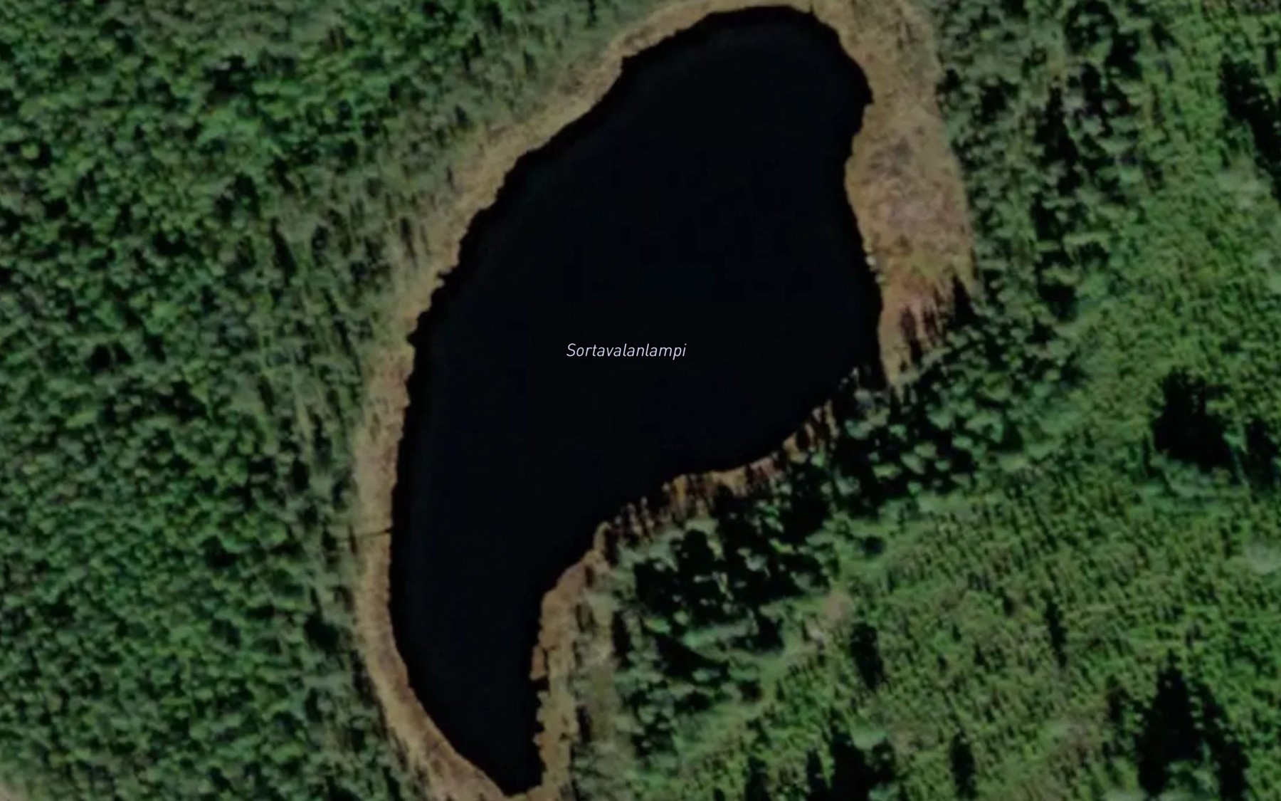 Satellite map of the Sortavalanlampi