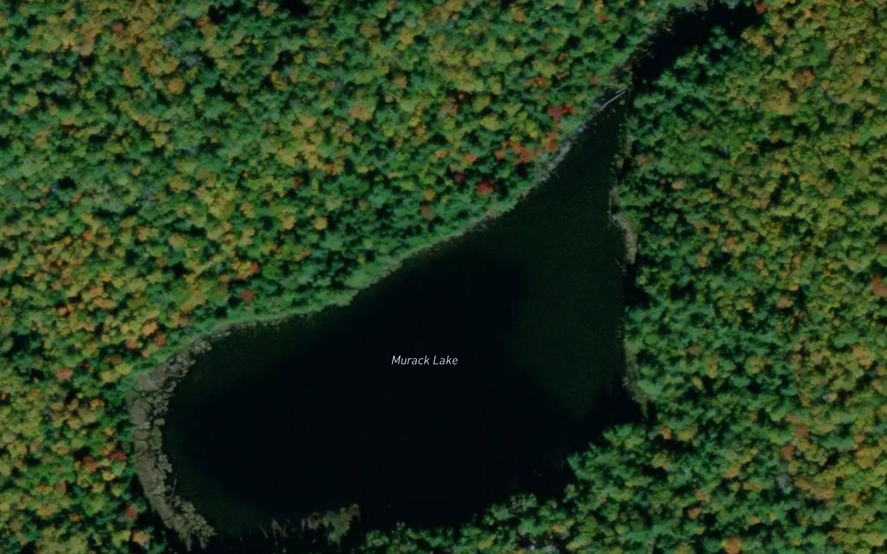 Satellite map of the Murack Lake