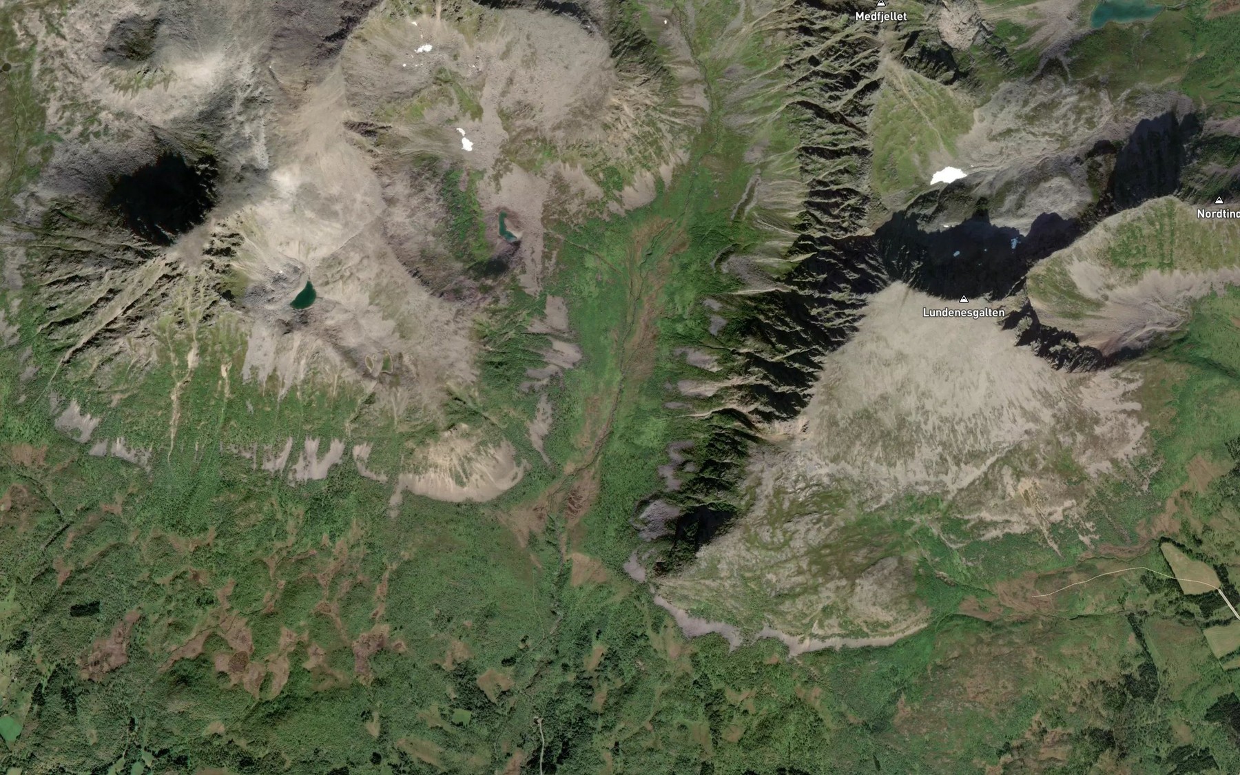 Satellite map of the Bjornaa