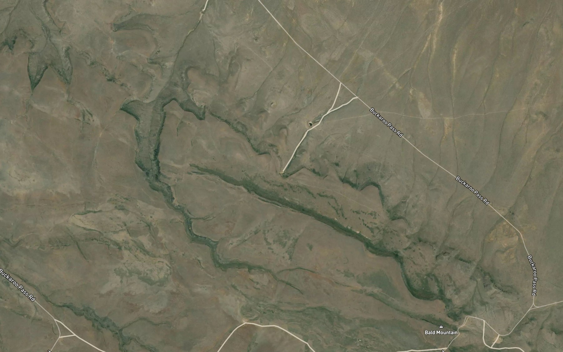 Satellite map of the Seep Spring