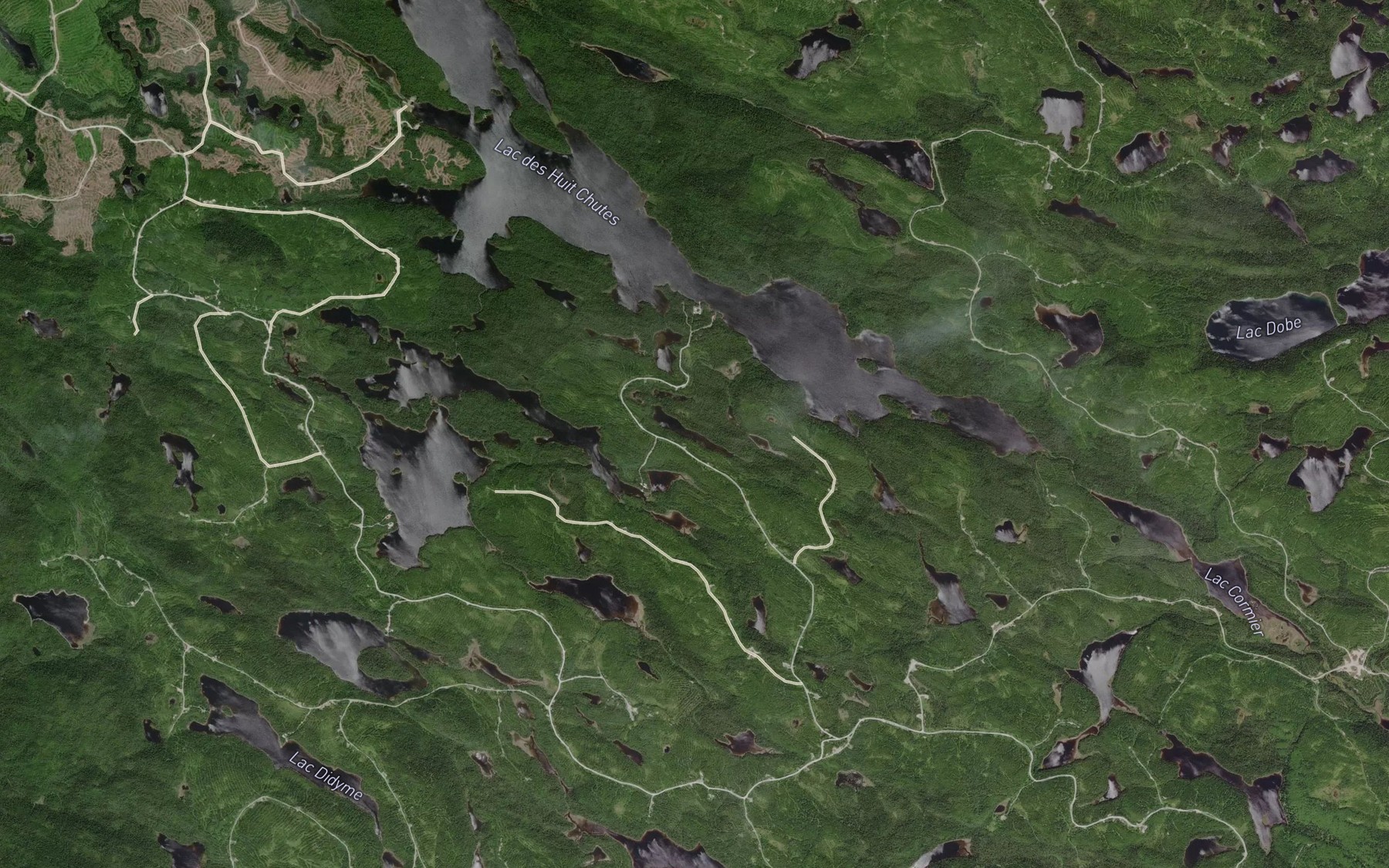 Satellite map of the Lac Nepton