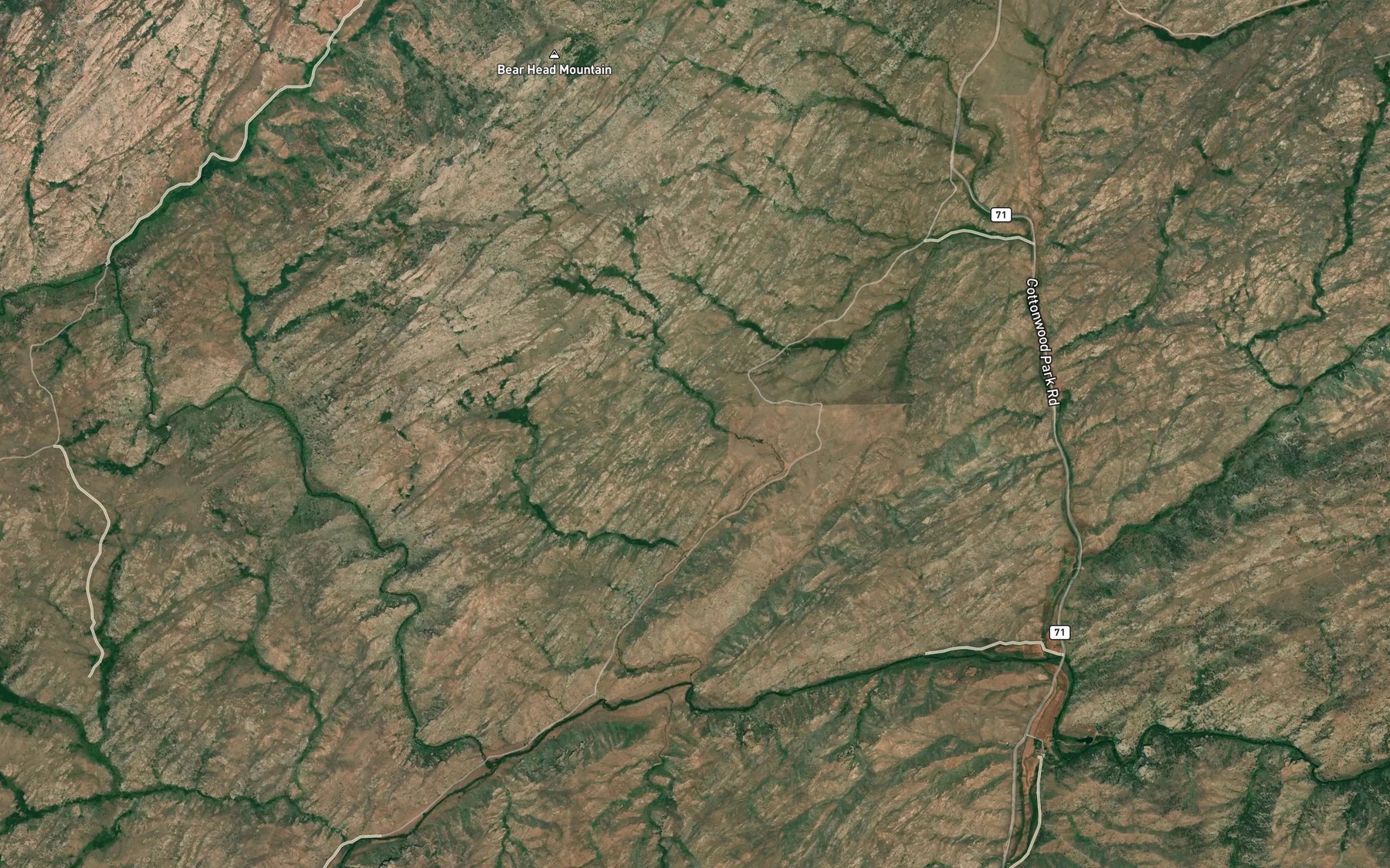 Satellite map of the Parker Number 1 Reservoir