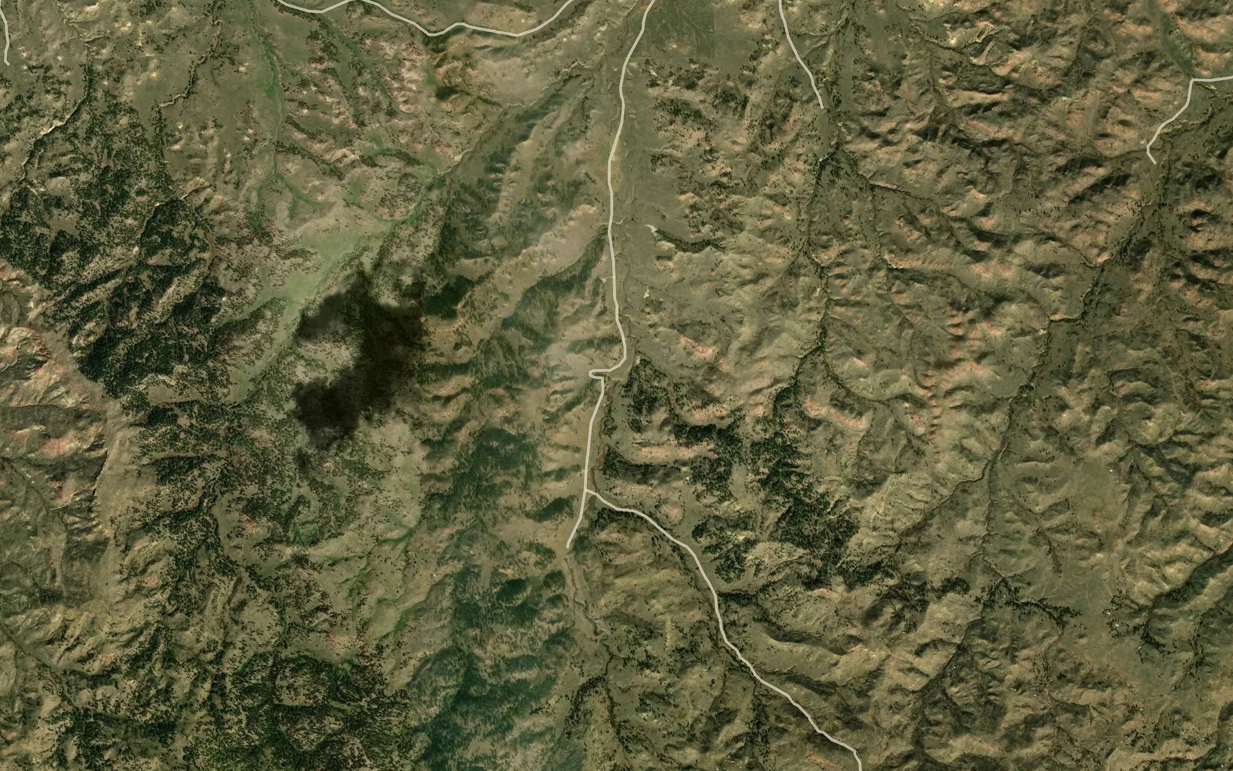 Satellite map of the Main Ash Spring