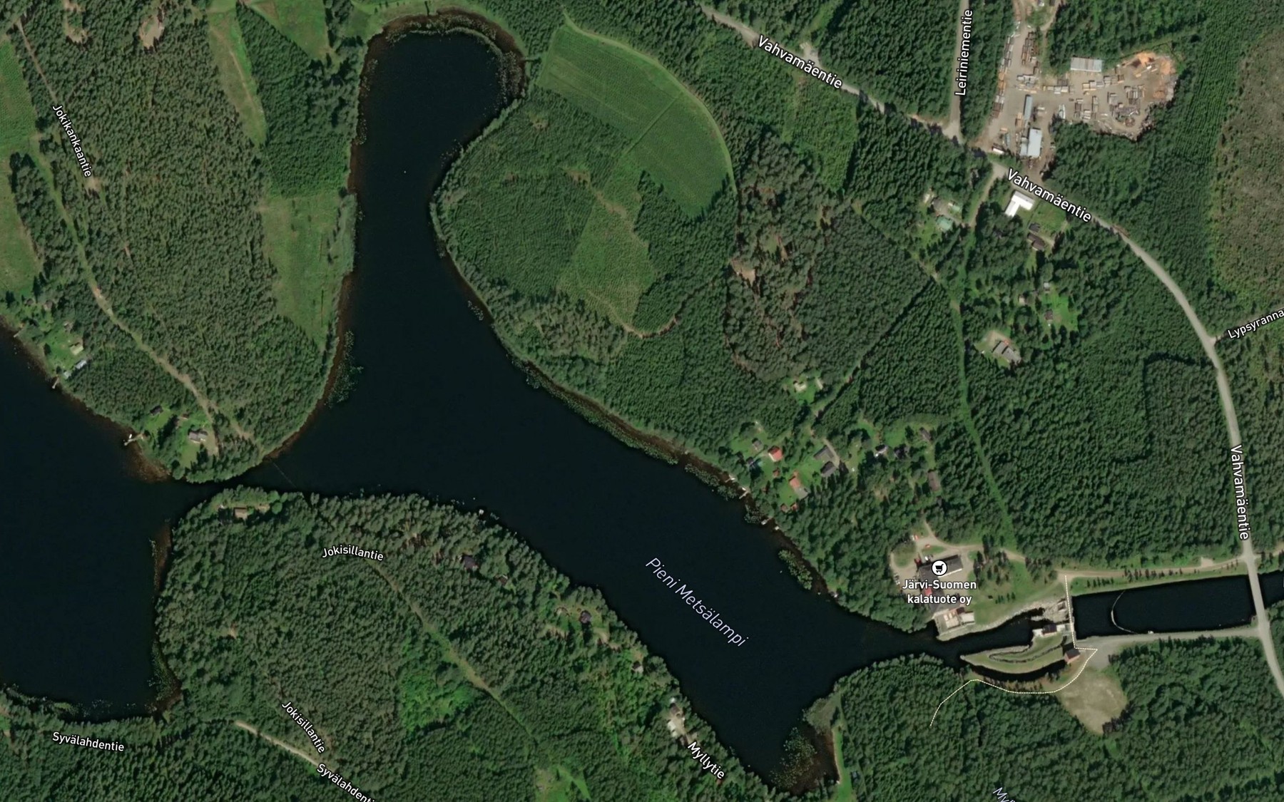 Satellite map of the Pieni Metsalampi
