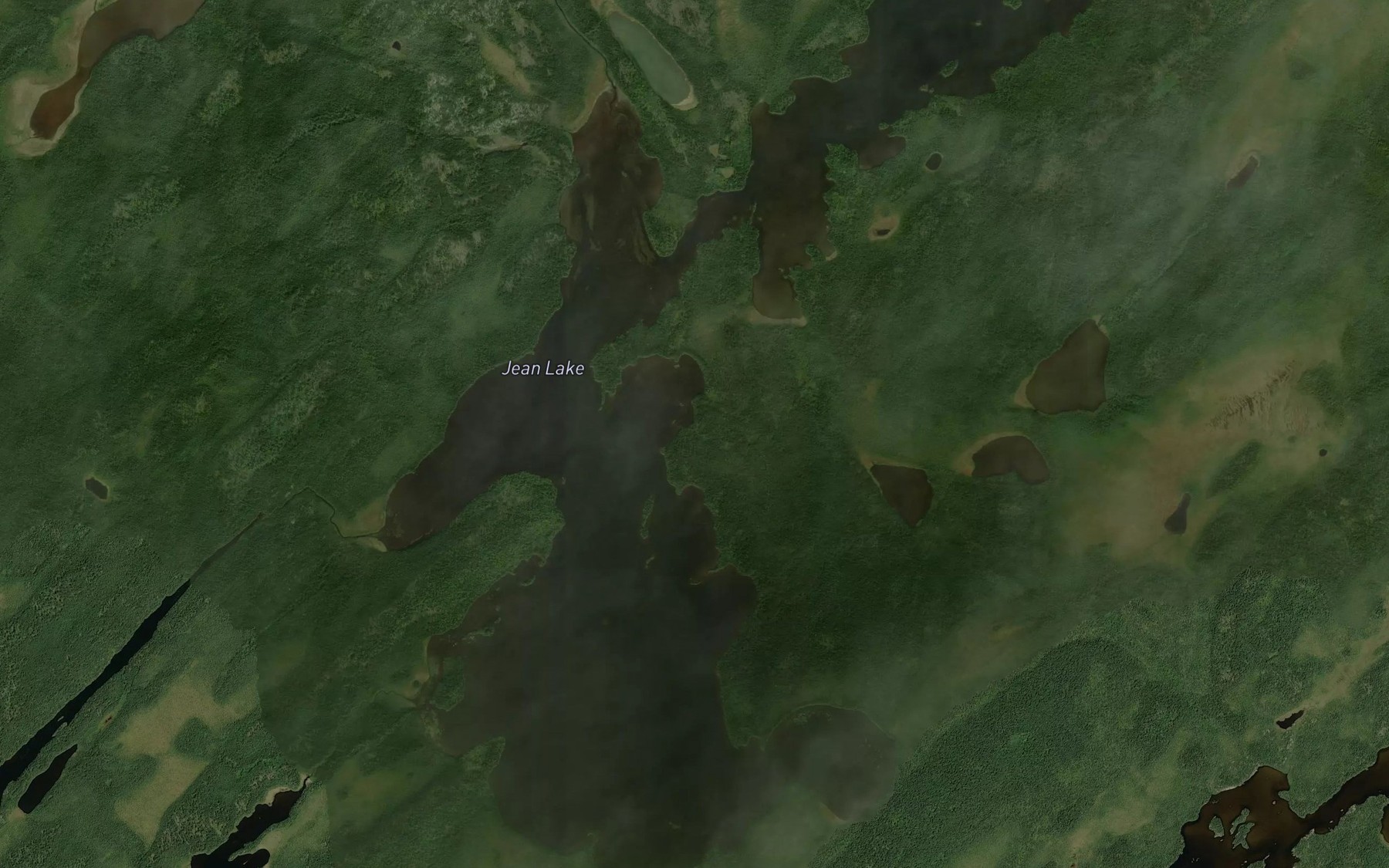 Satellite map of the Jean Lake