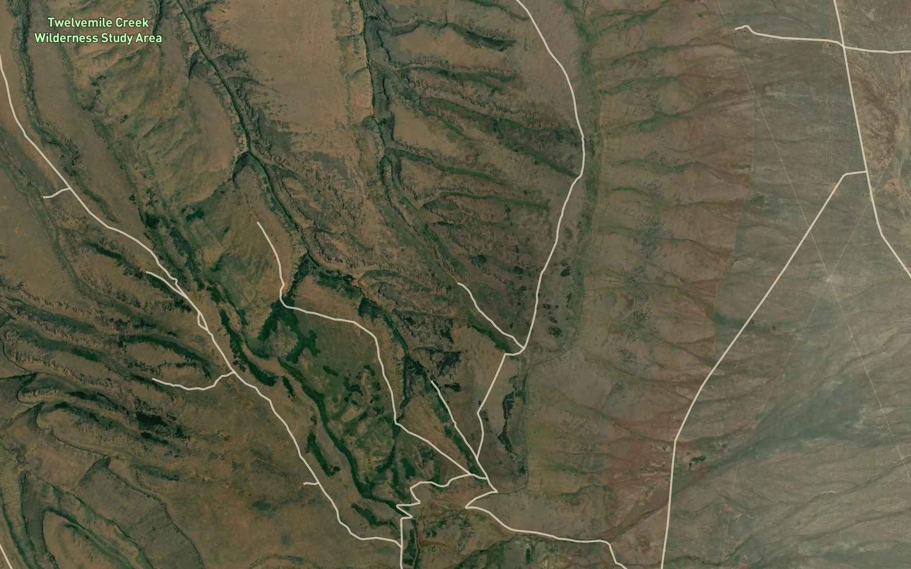 Satellite map of the Buck Spring