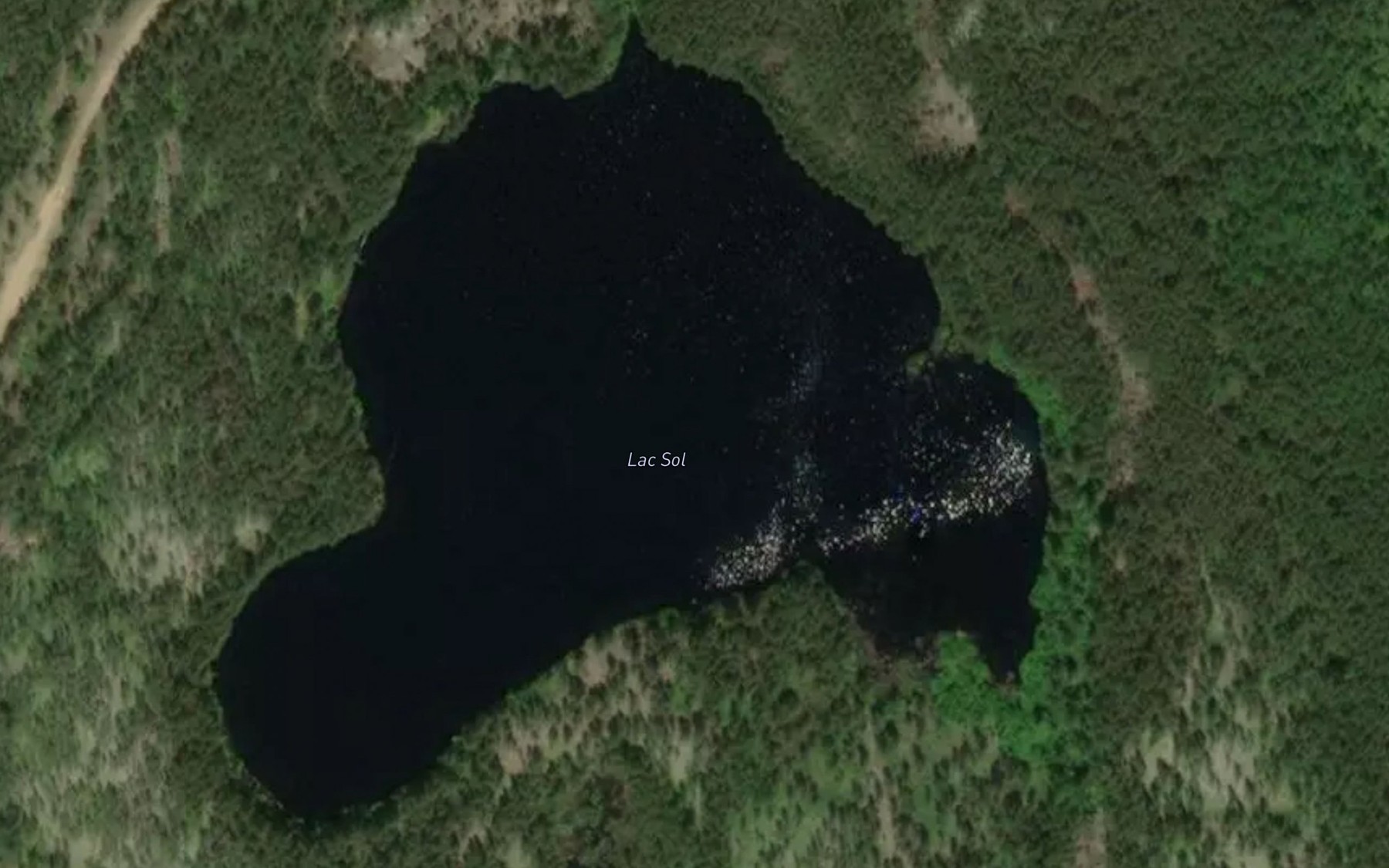 Satellite map of the Lac Sol