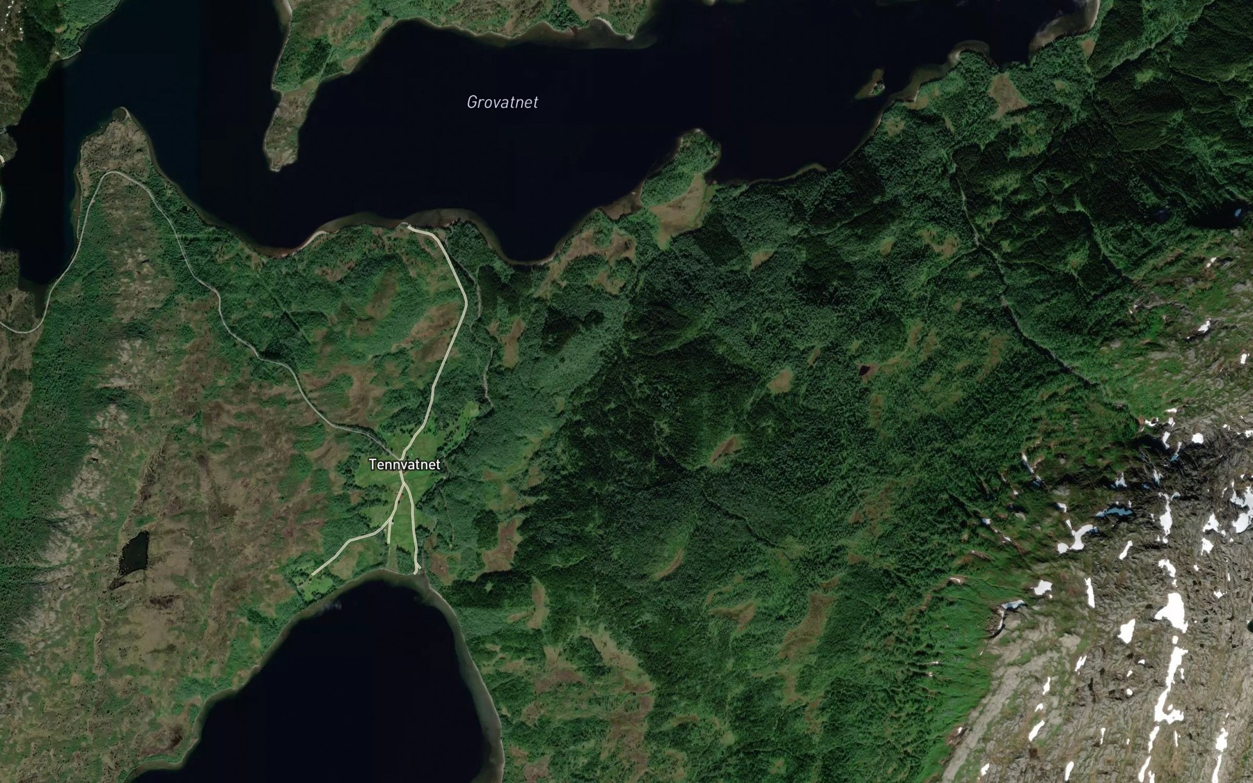 Satellite map of the Ollielva