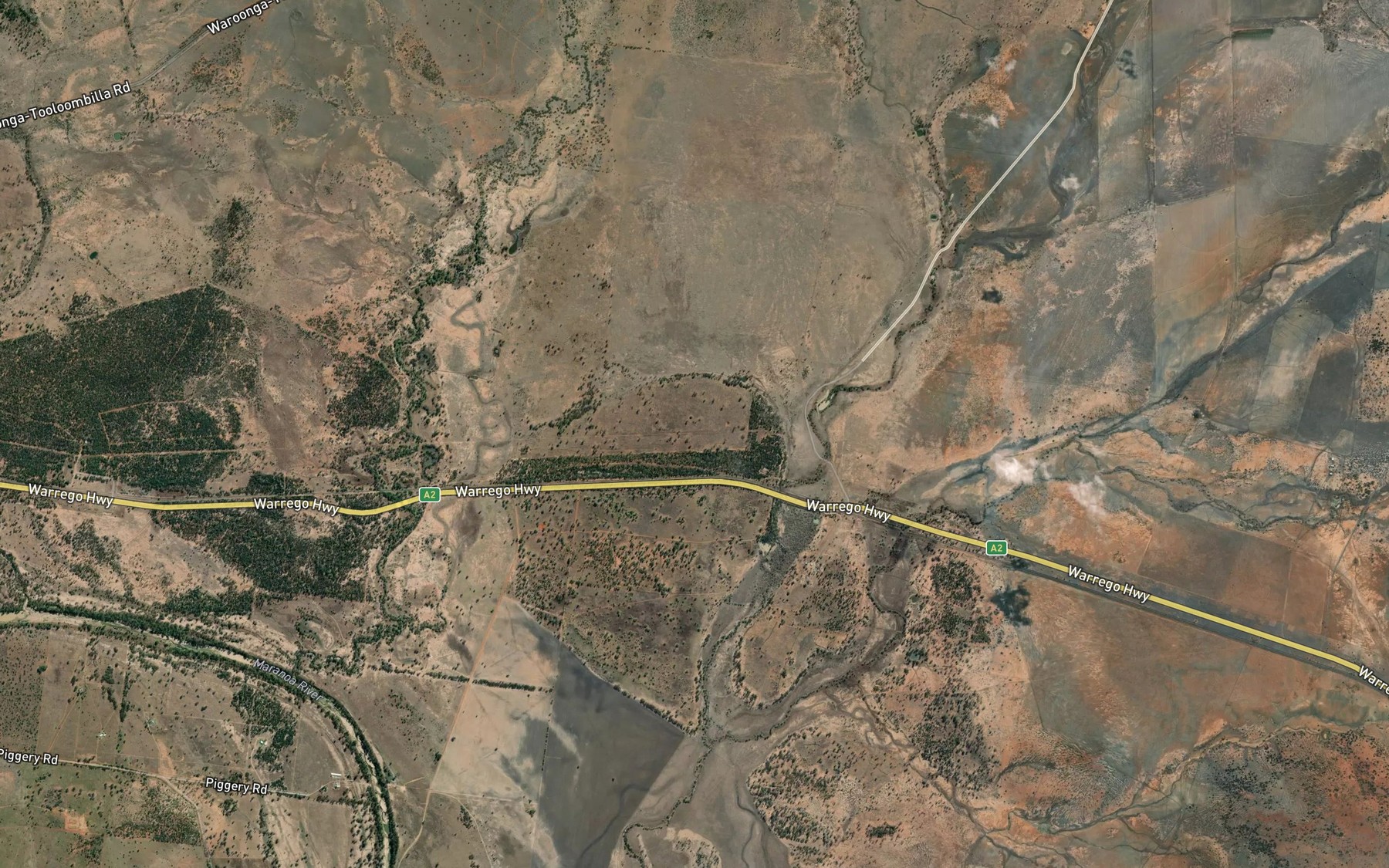 Satellite map of the Six Mile Creek