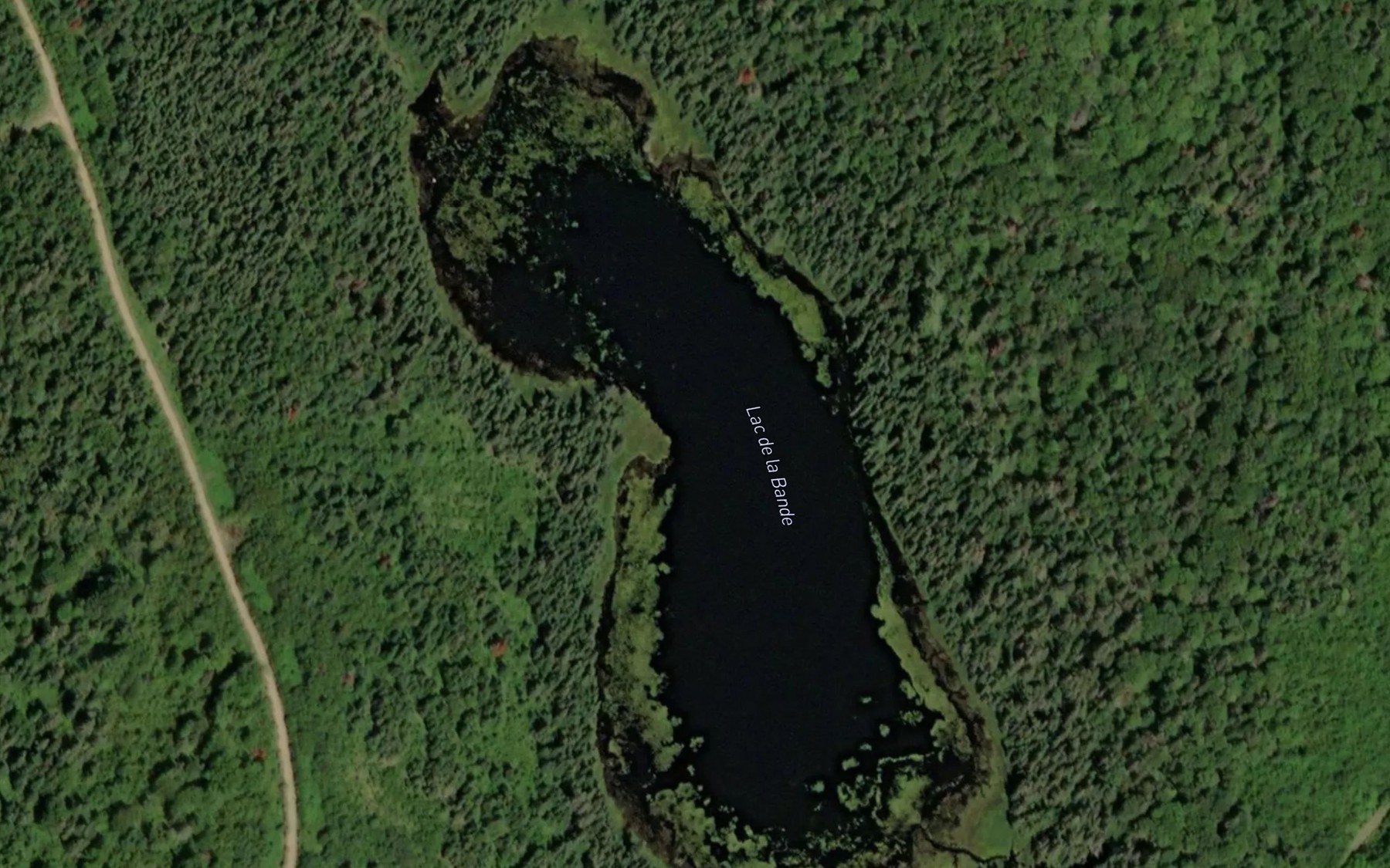 Satellite map of the Lac de la Bande