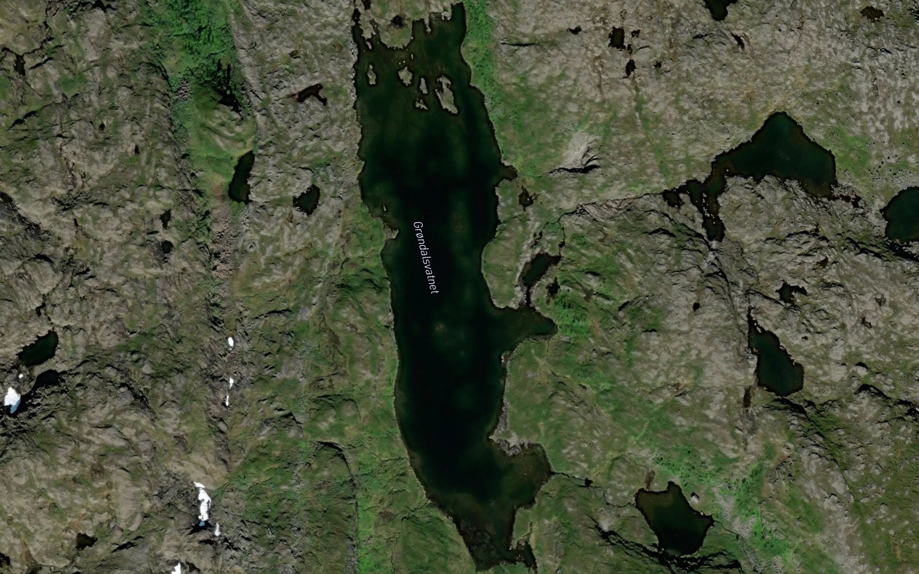 Satellite map of the Grondalsvatnet