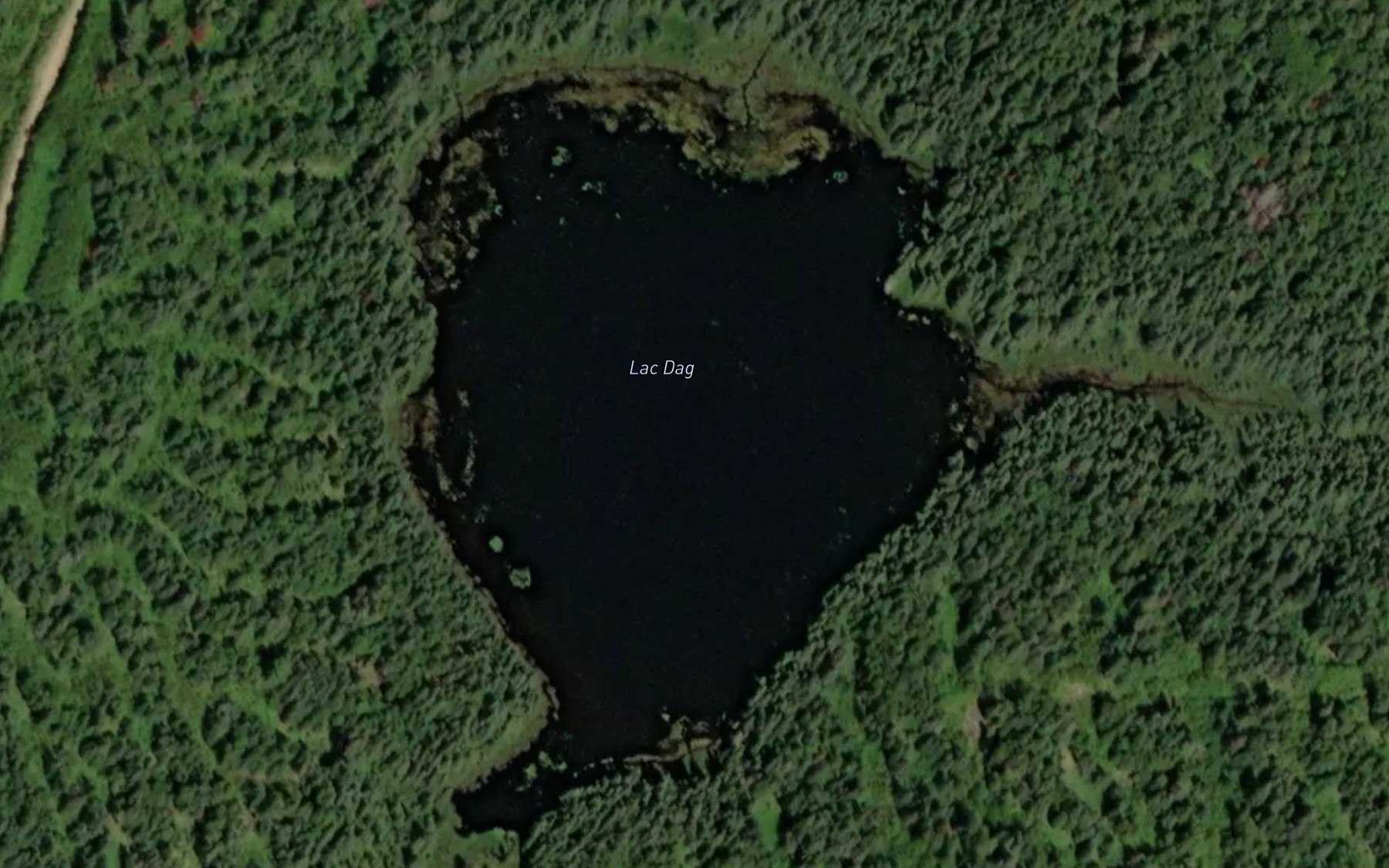 Satellite map of the Lac Dag