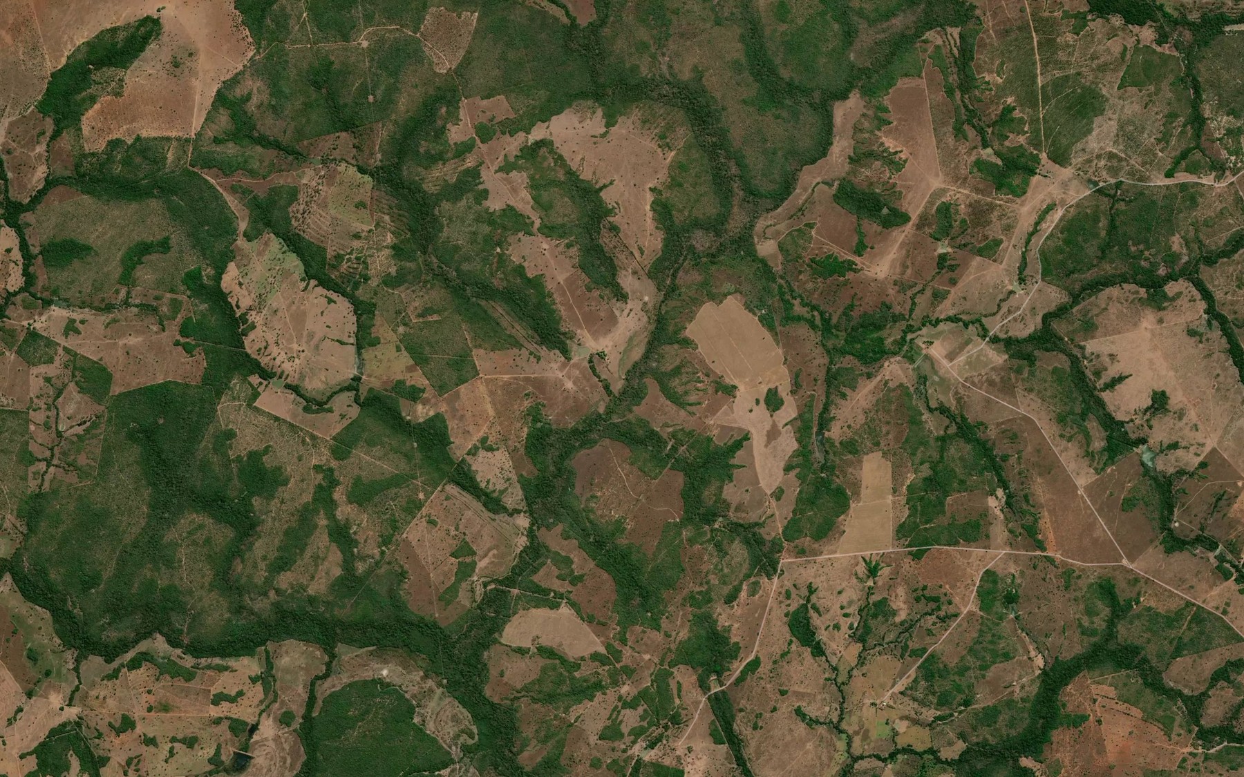 Satellite map of the Corrego Pauzinho