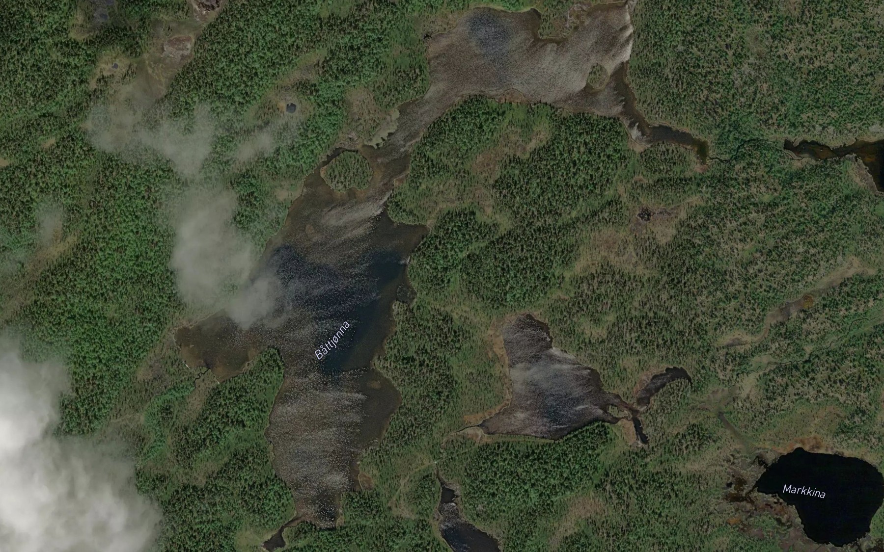 Satellite map of the Battjonna