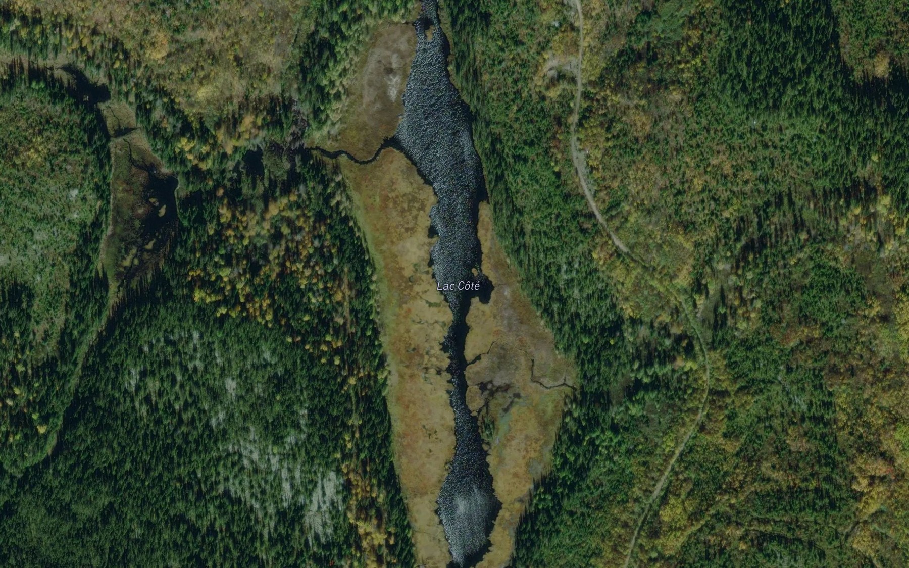 Satellite map of the Lac Cote