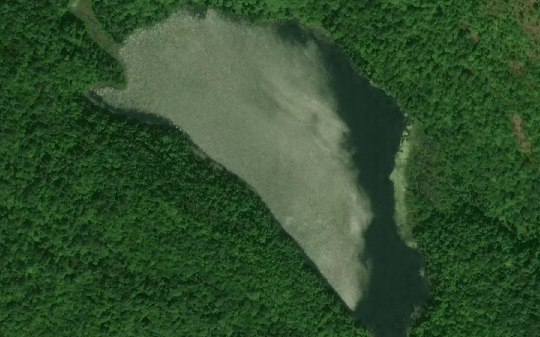 Satellite map of the Lac a la Truite