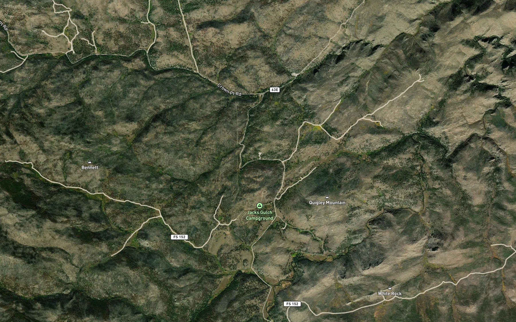 Satellite map of the Camman Spring