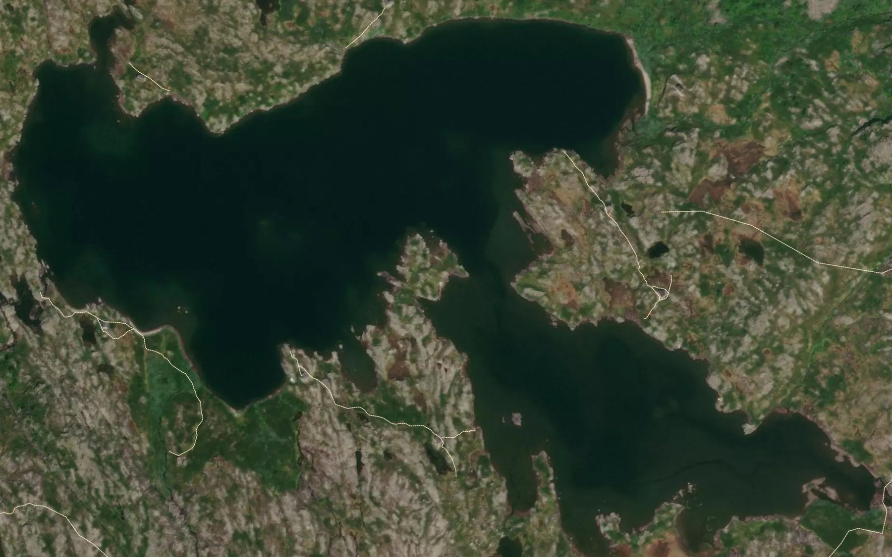 Satellite map of the Fodnastolsvatnet