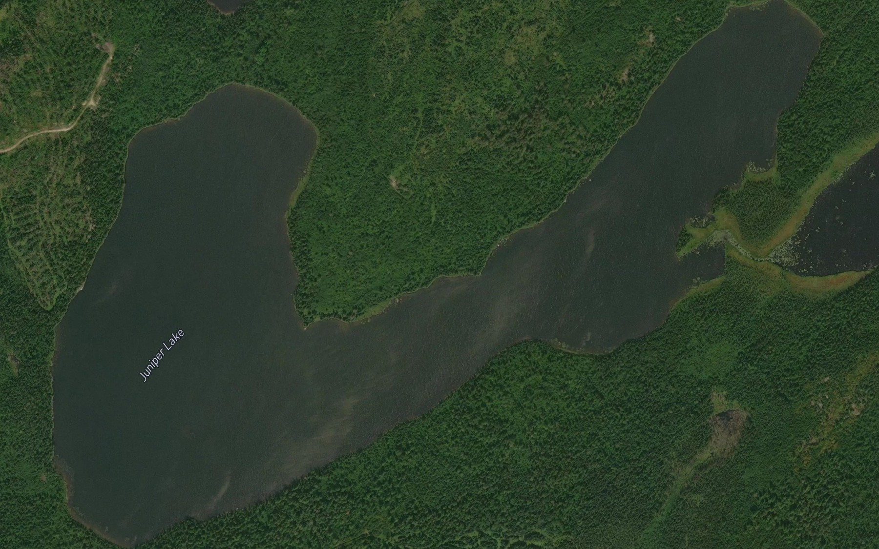 Satellite map of the Juniper Lake