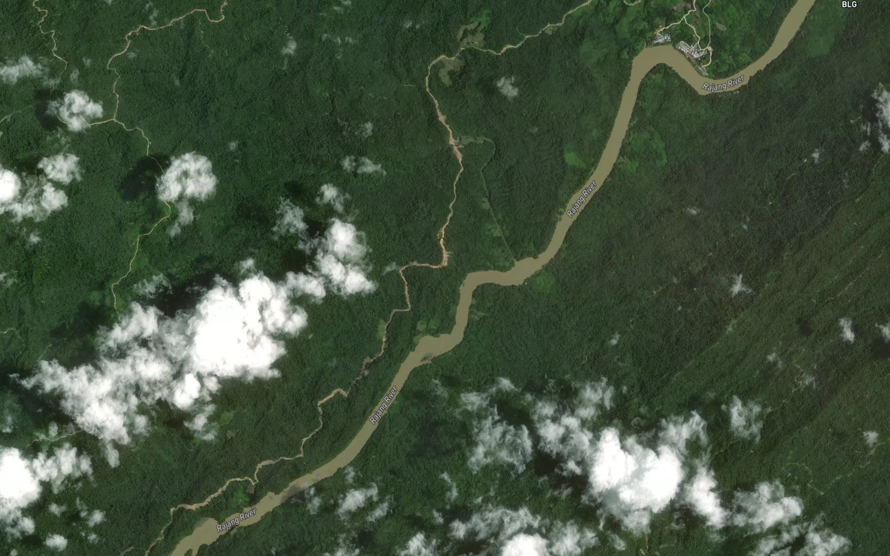 Satellite map of the Sungai Terek