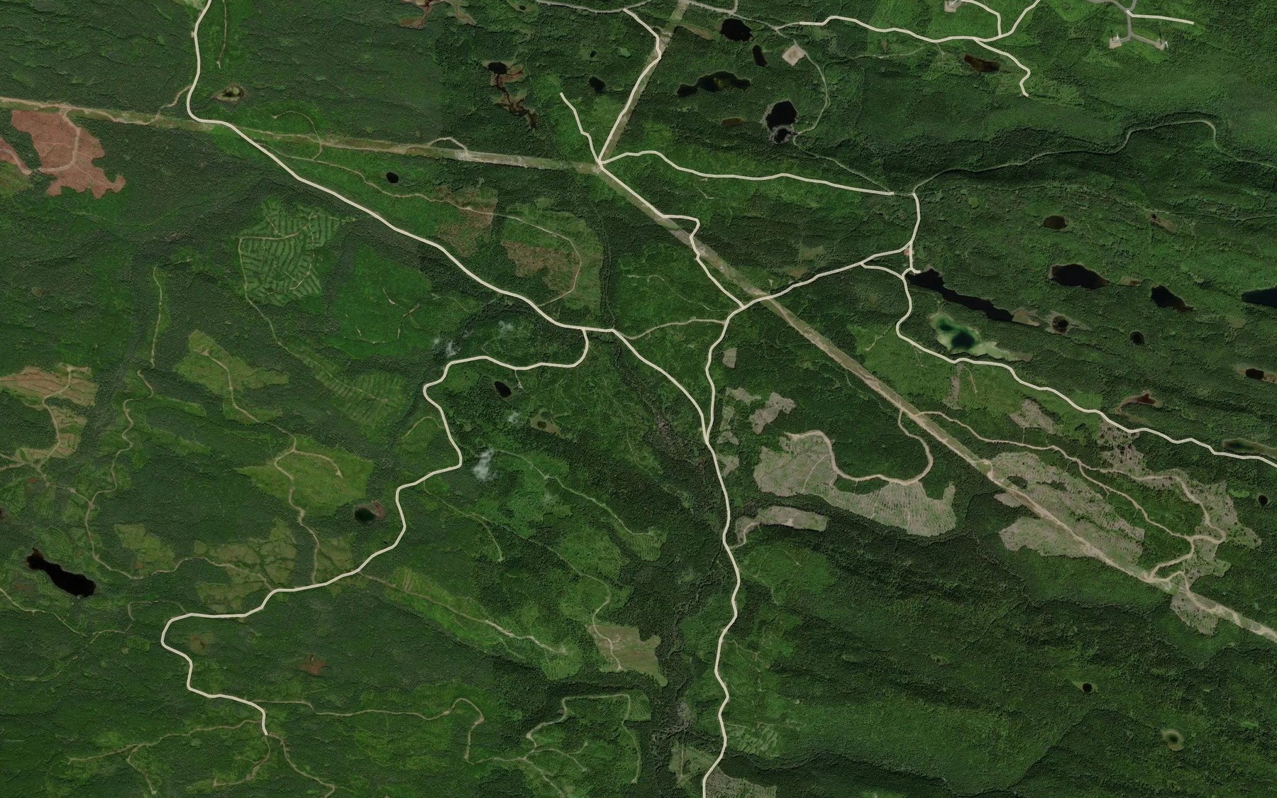 Satellite map of the Ruisseau Guillemette