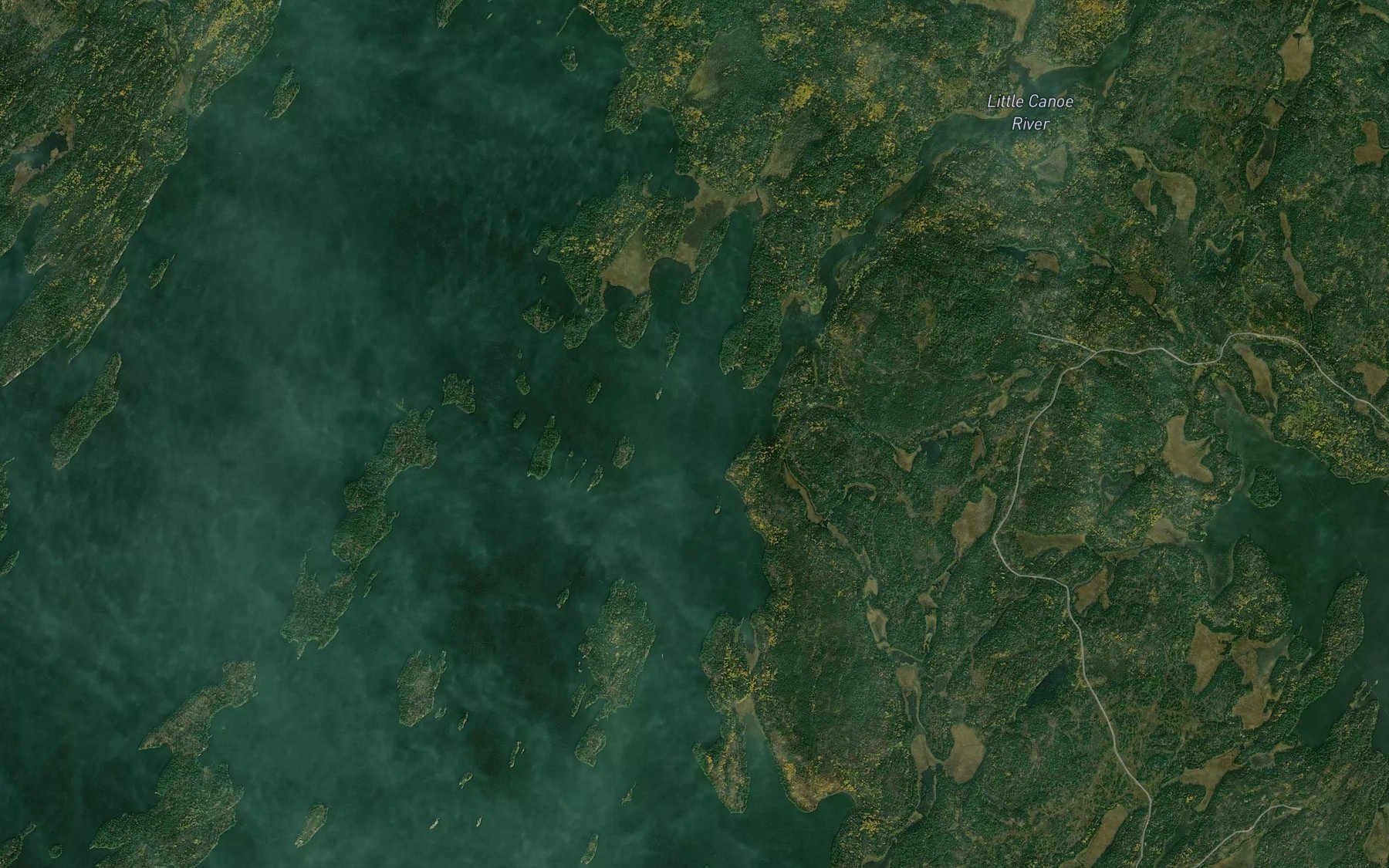 Satellite map of the Henderson Bay
