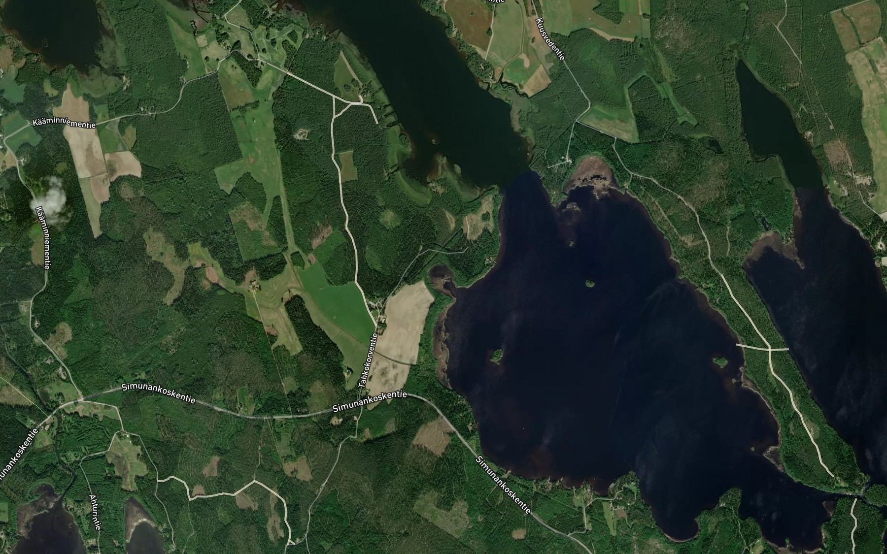 Satellite map of the Rimminlahti