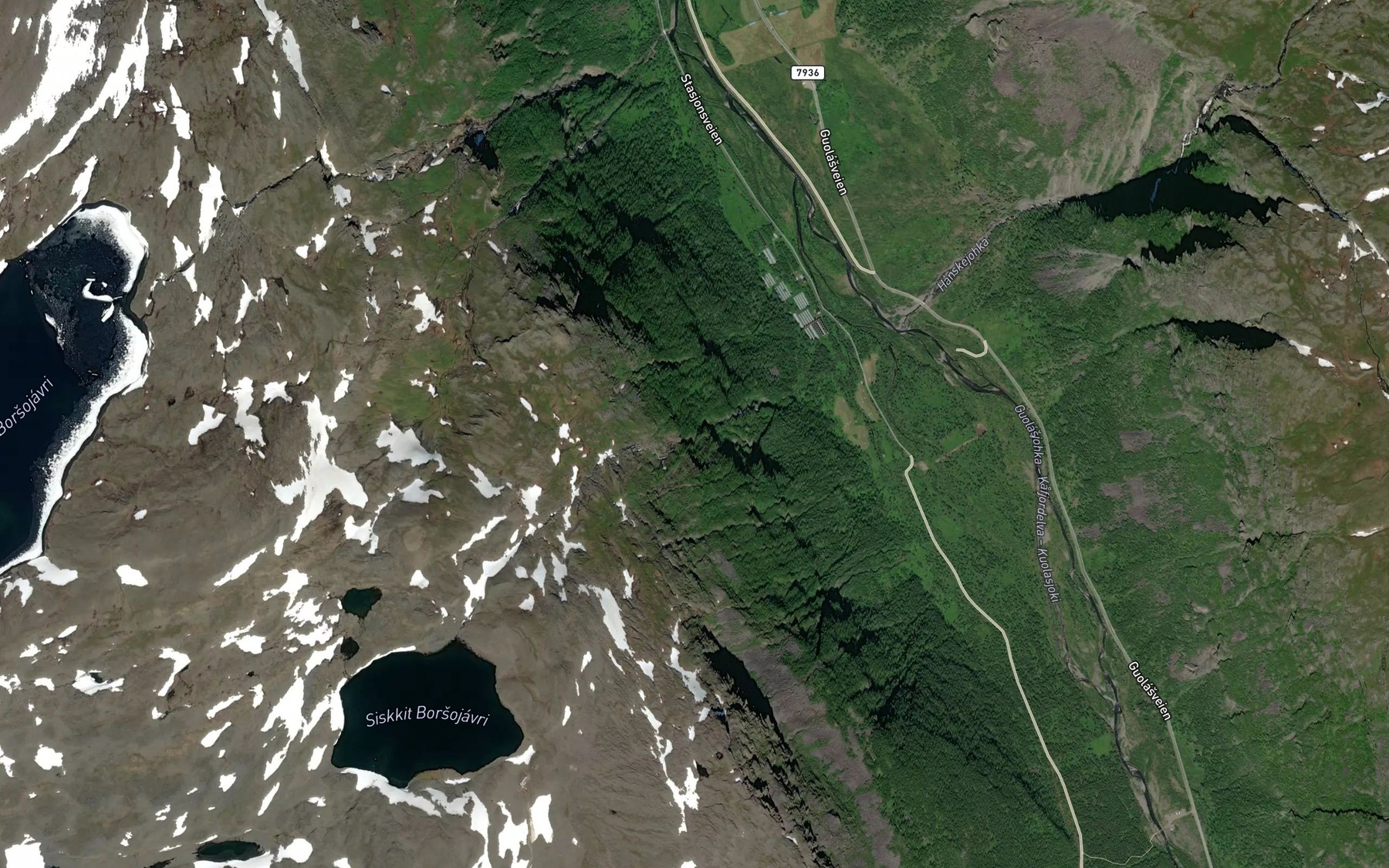 Satellite map of the Indre Borso