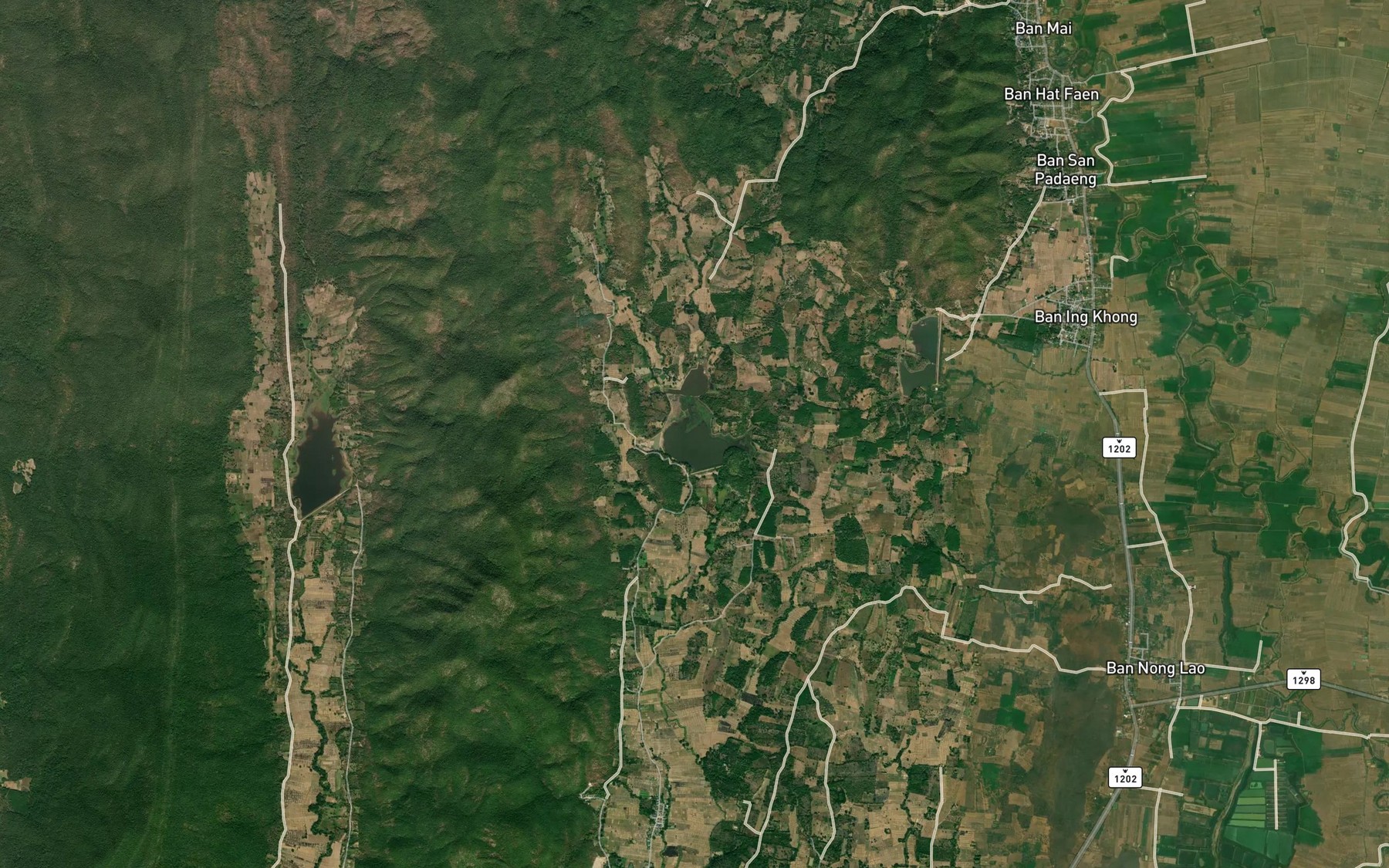 Satellite map of the Ang Kep Nam Huai Kaeo
