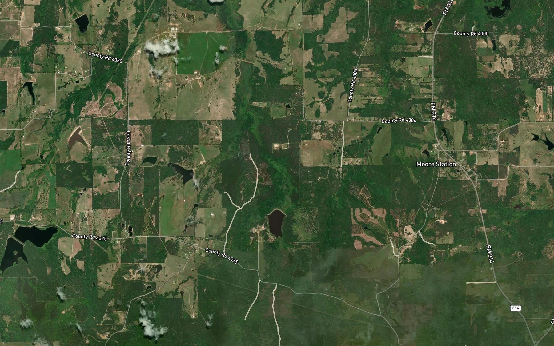 Satellite map of the Anderson Marsh