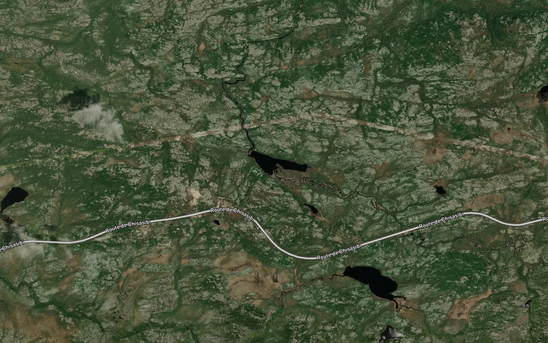 Satellite map of the Petit lac Mantuwataw