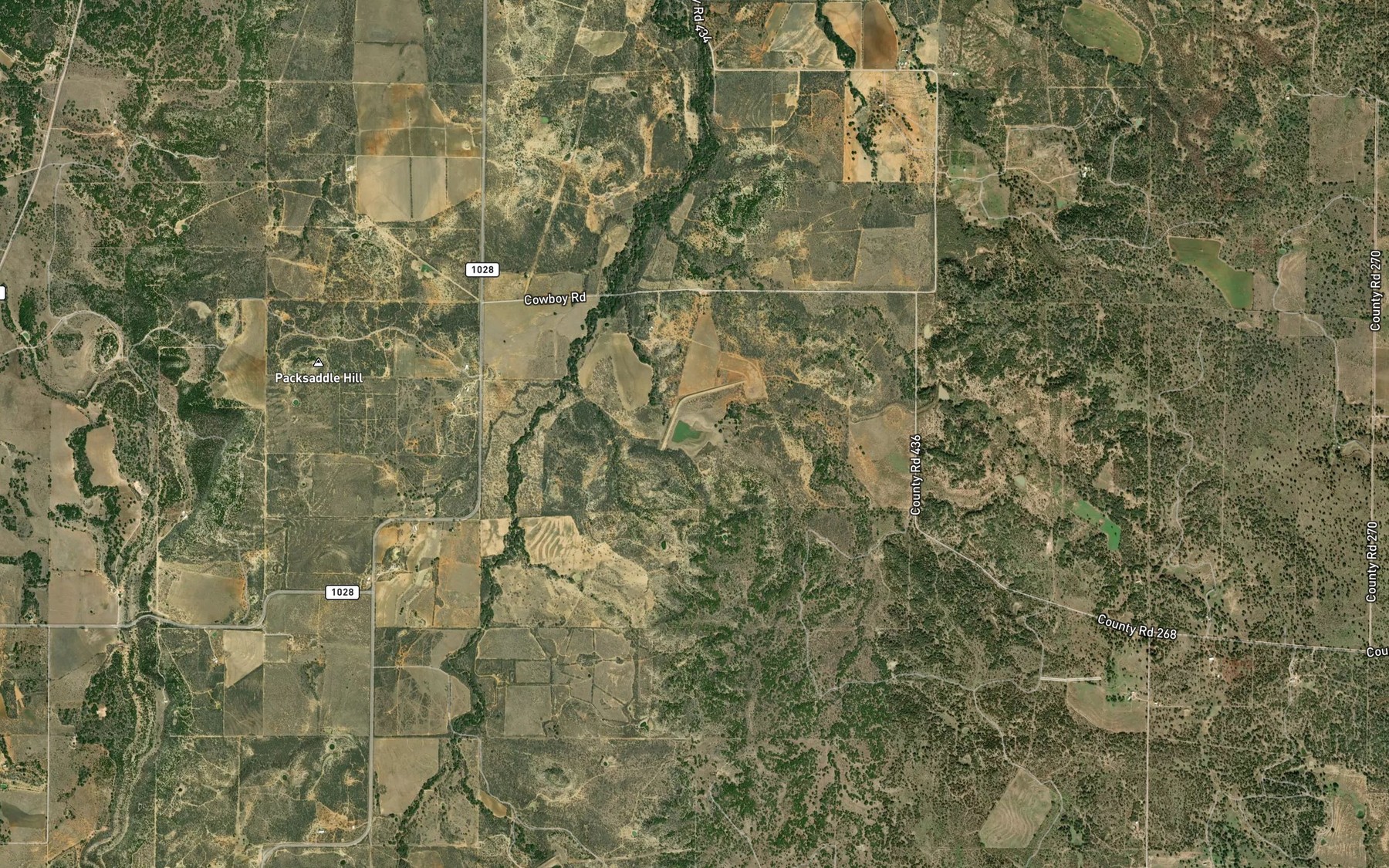 Satellite map of the Soil Conservation Service Site 5 Reservoir