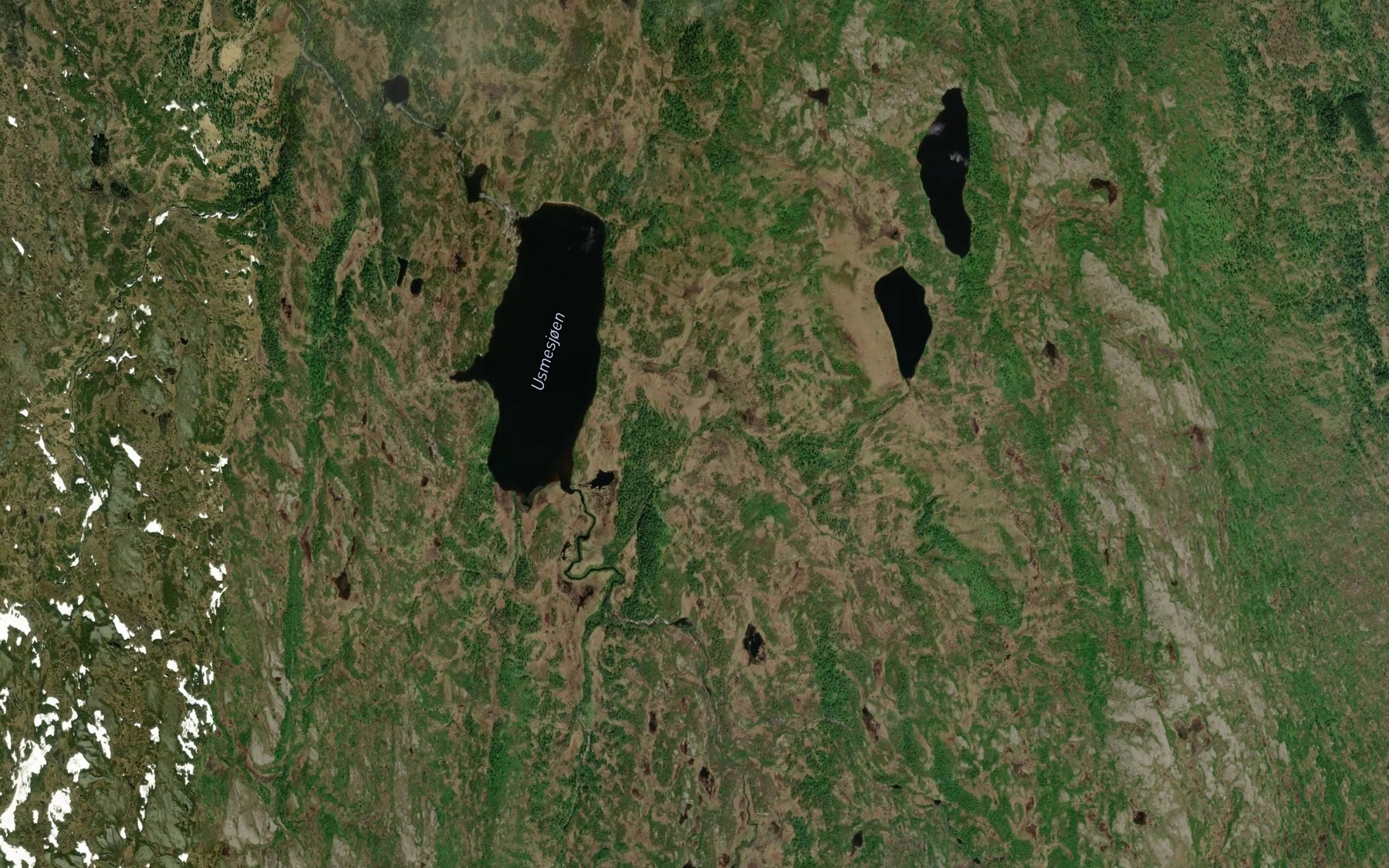Satellite map of the Slobekken