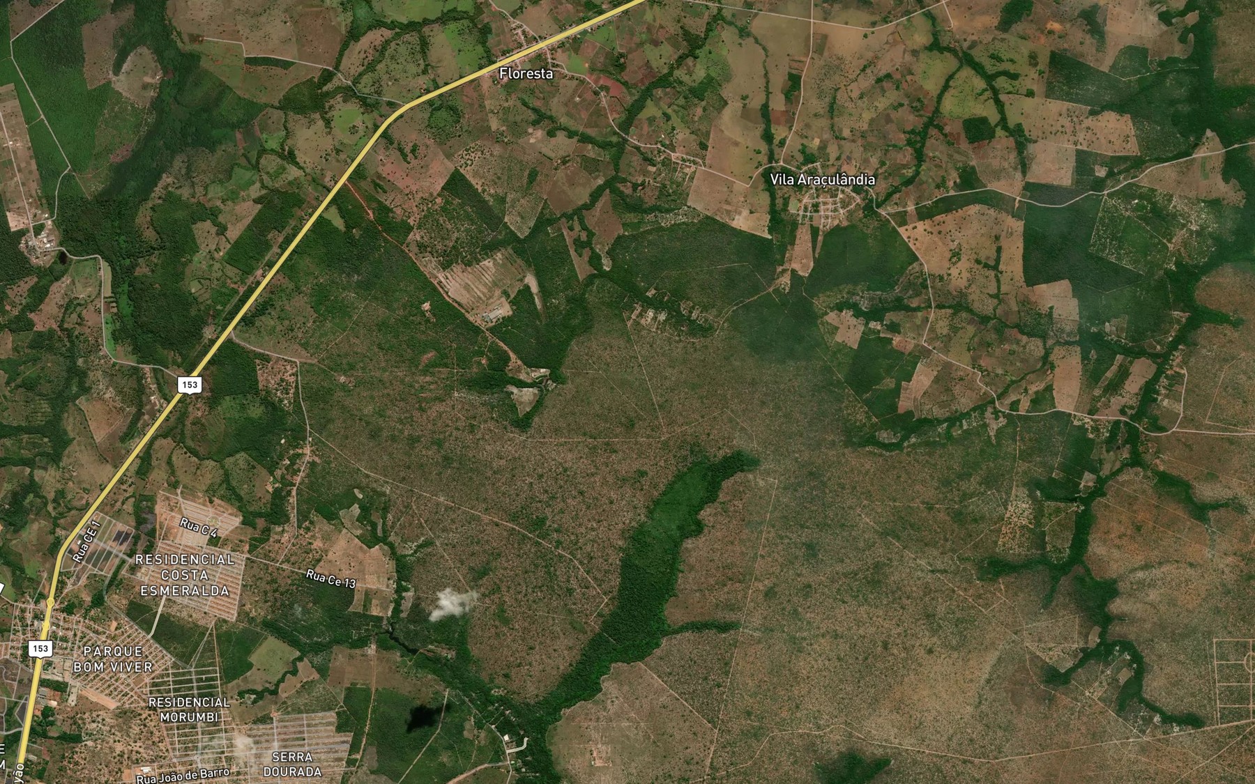 Satellite map of the Ribeirao Sao Joaquim