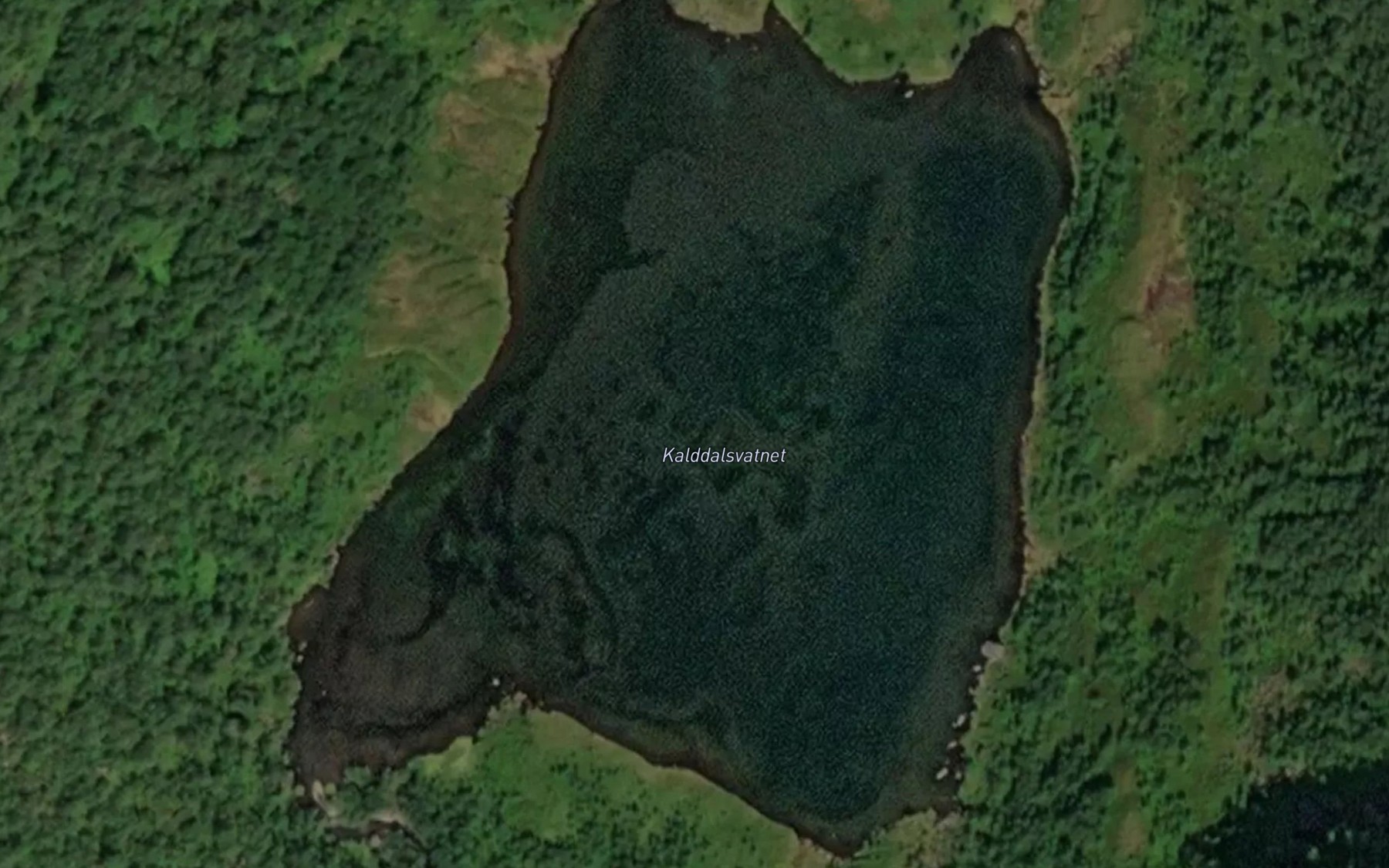 Satellite map of the Kalddalsvatnet