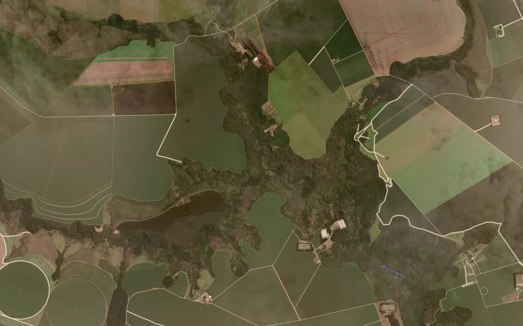 Satellite map of the Ribeirao Vauzinho