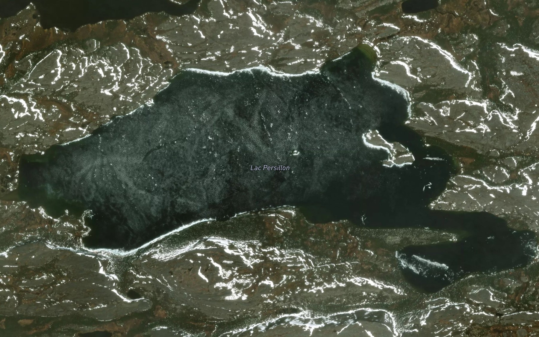 Satellite map of the Lac Persillon