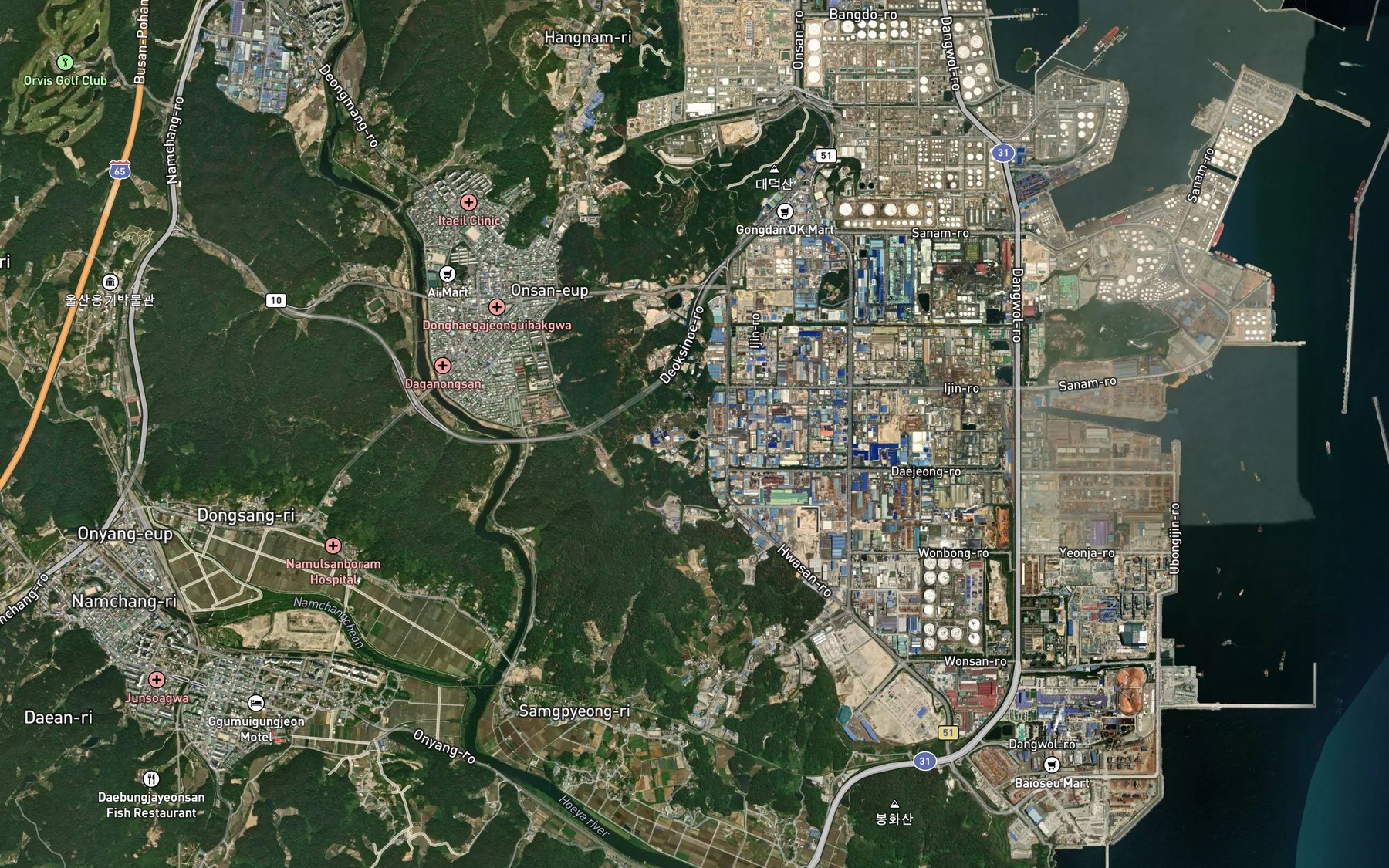 Satellite map of the Sanseongjihamot