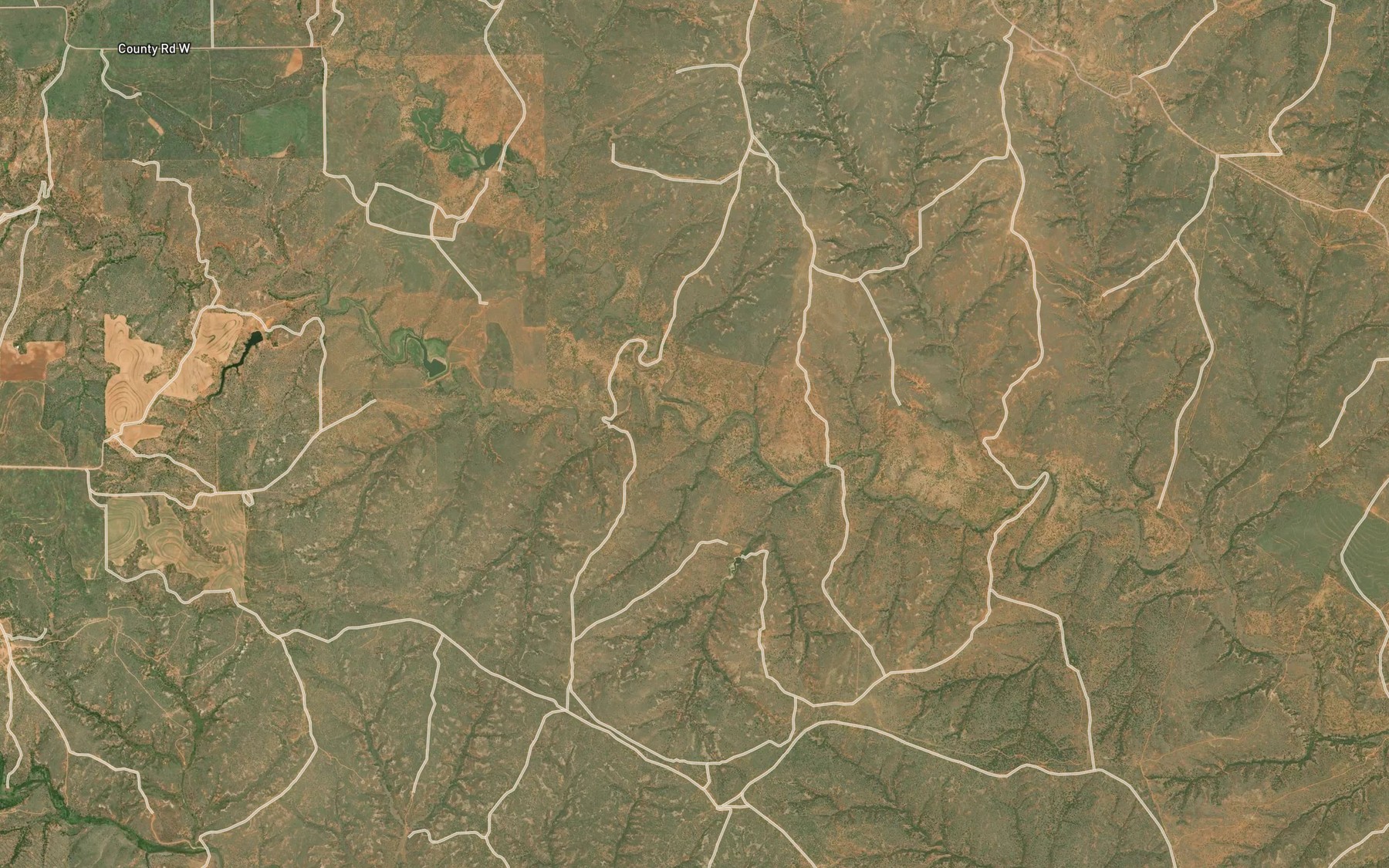 Satellite map of the Buffalo Creek