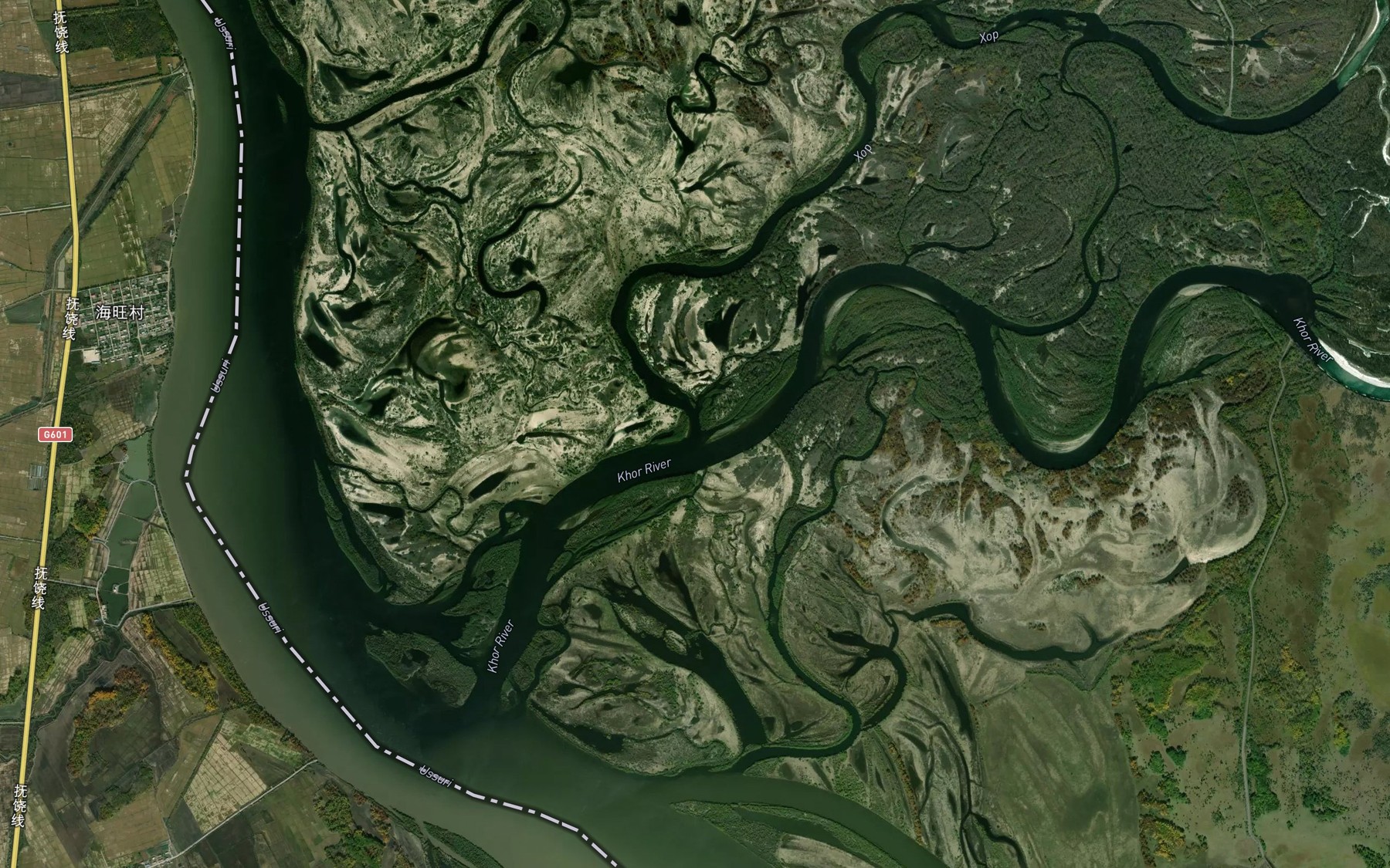 Satellite map of the Protoka Len