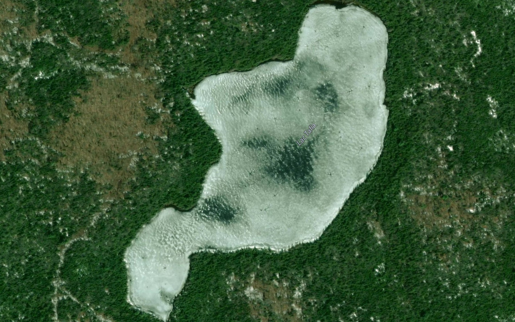 Satellite map of the Lac Tafia