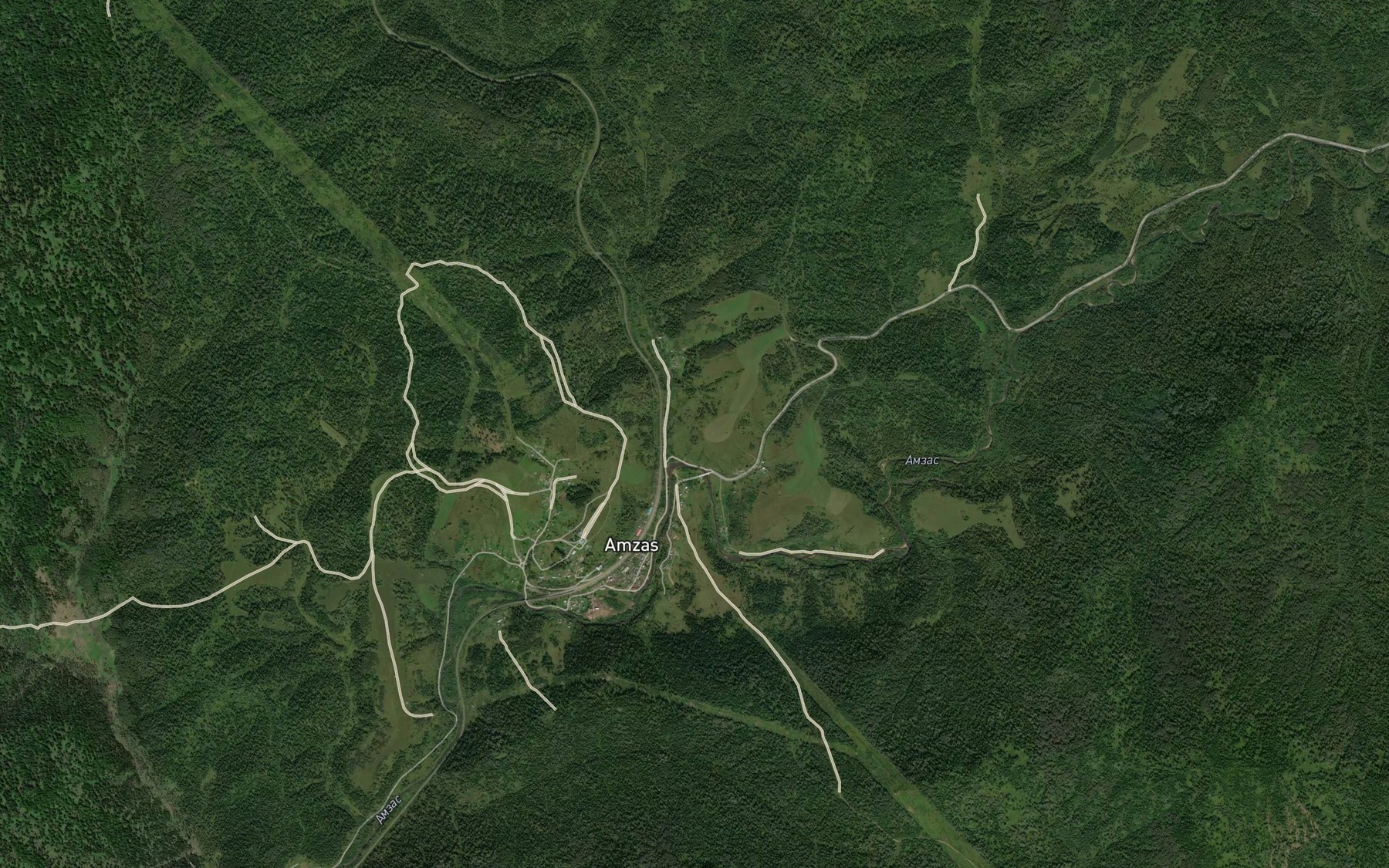 Satellite map of the Tuga