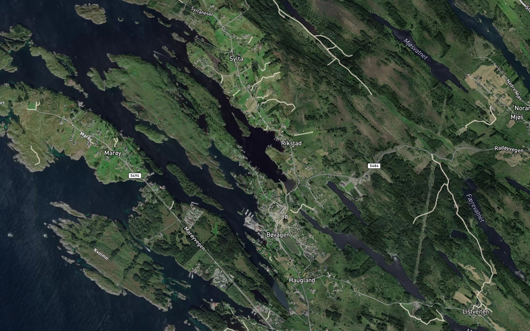Satellite map of the Oyviki