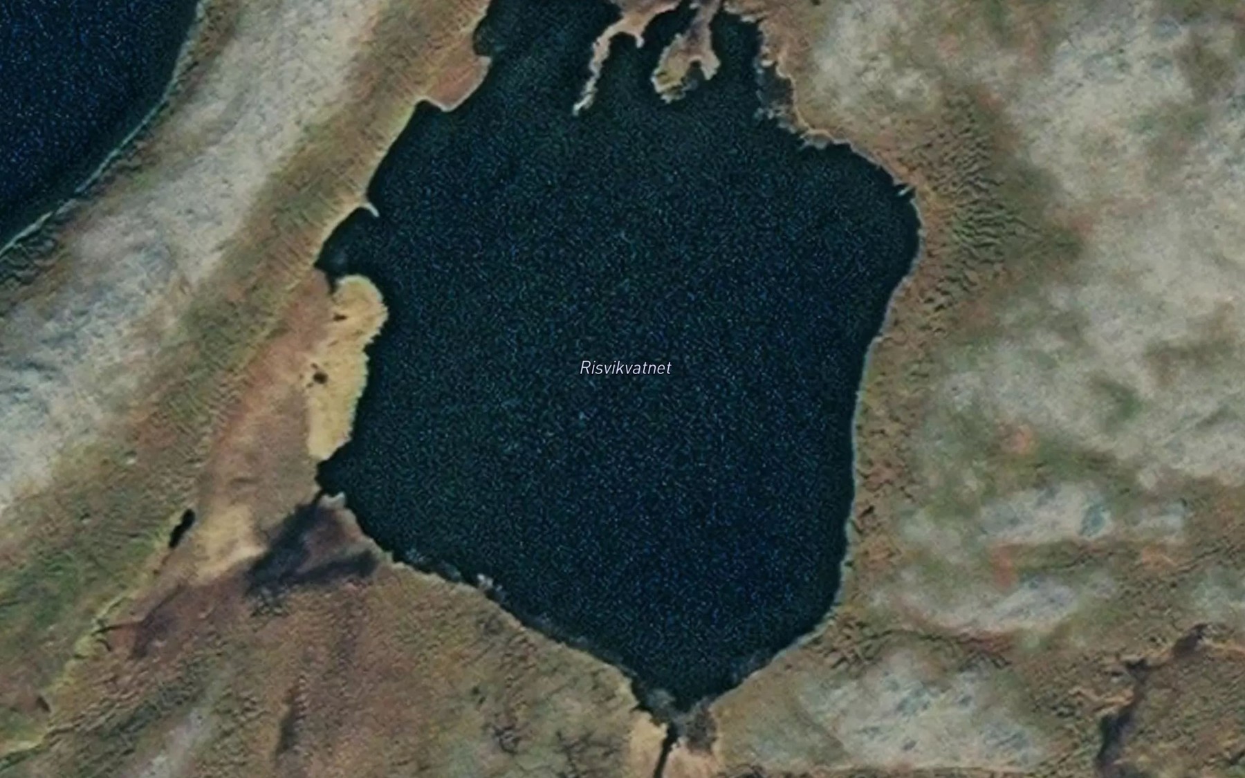 Satellite map of the Risvikvatnet