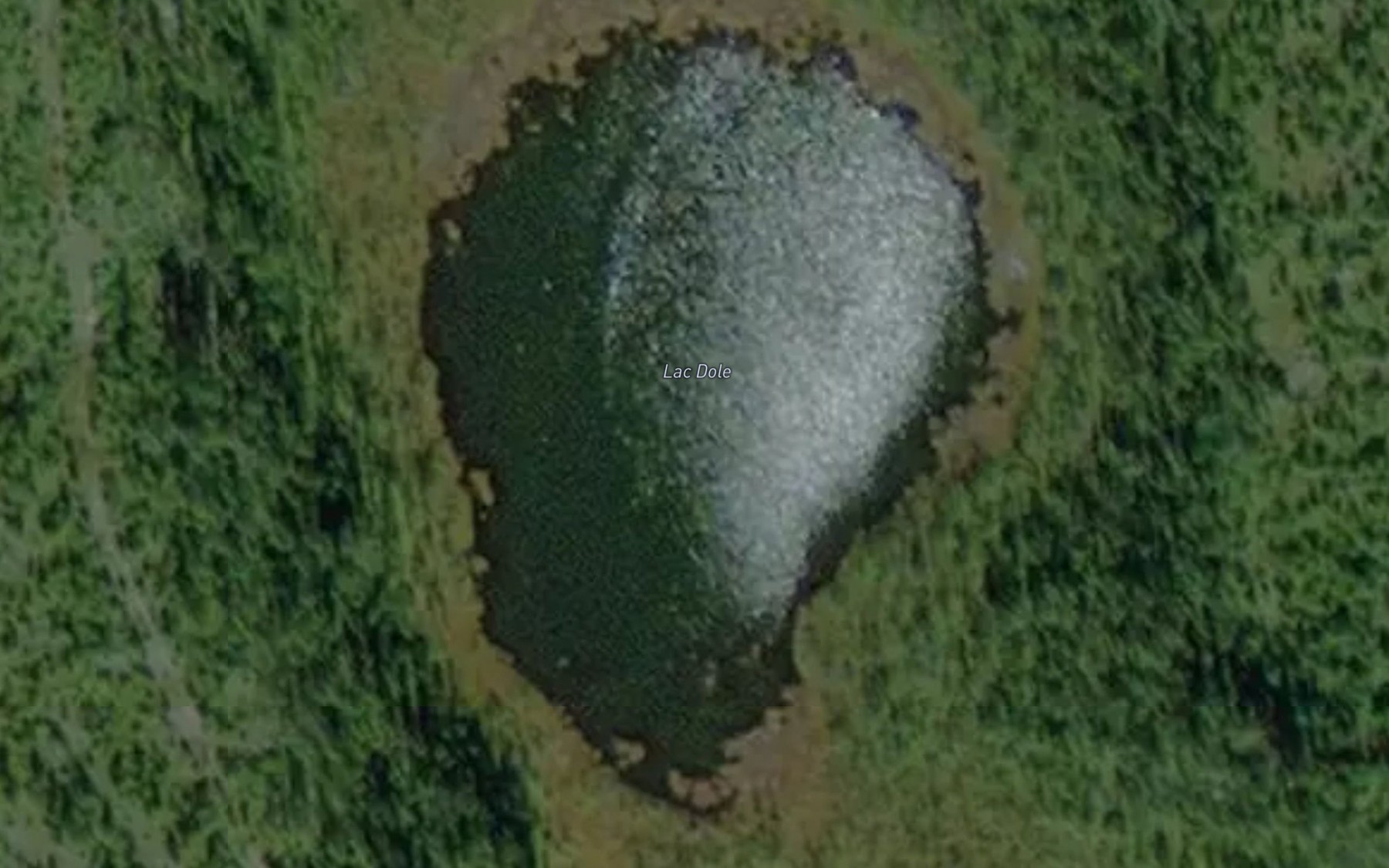 Satellite map of the Lac Dole