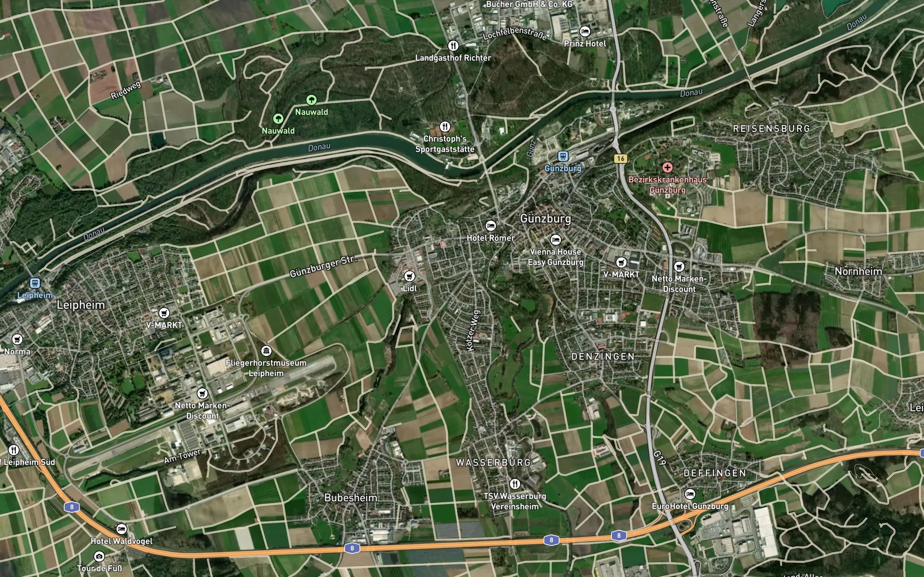 Satellite map of the Kuhlbach